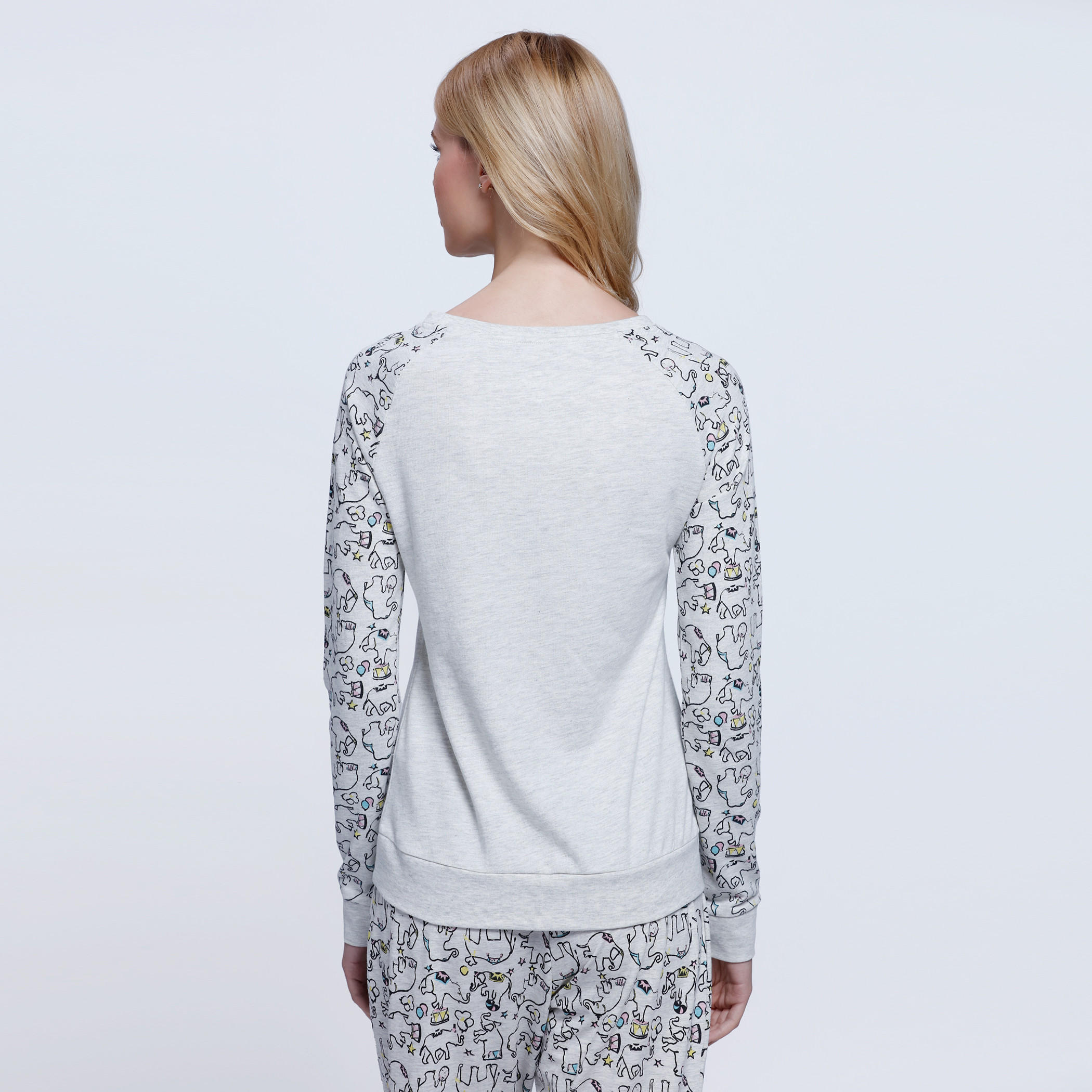 Printed Full Length Top with Round Neck-women-clothing-nightwear-pyjamas-tops-image-4