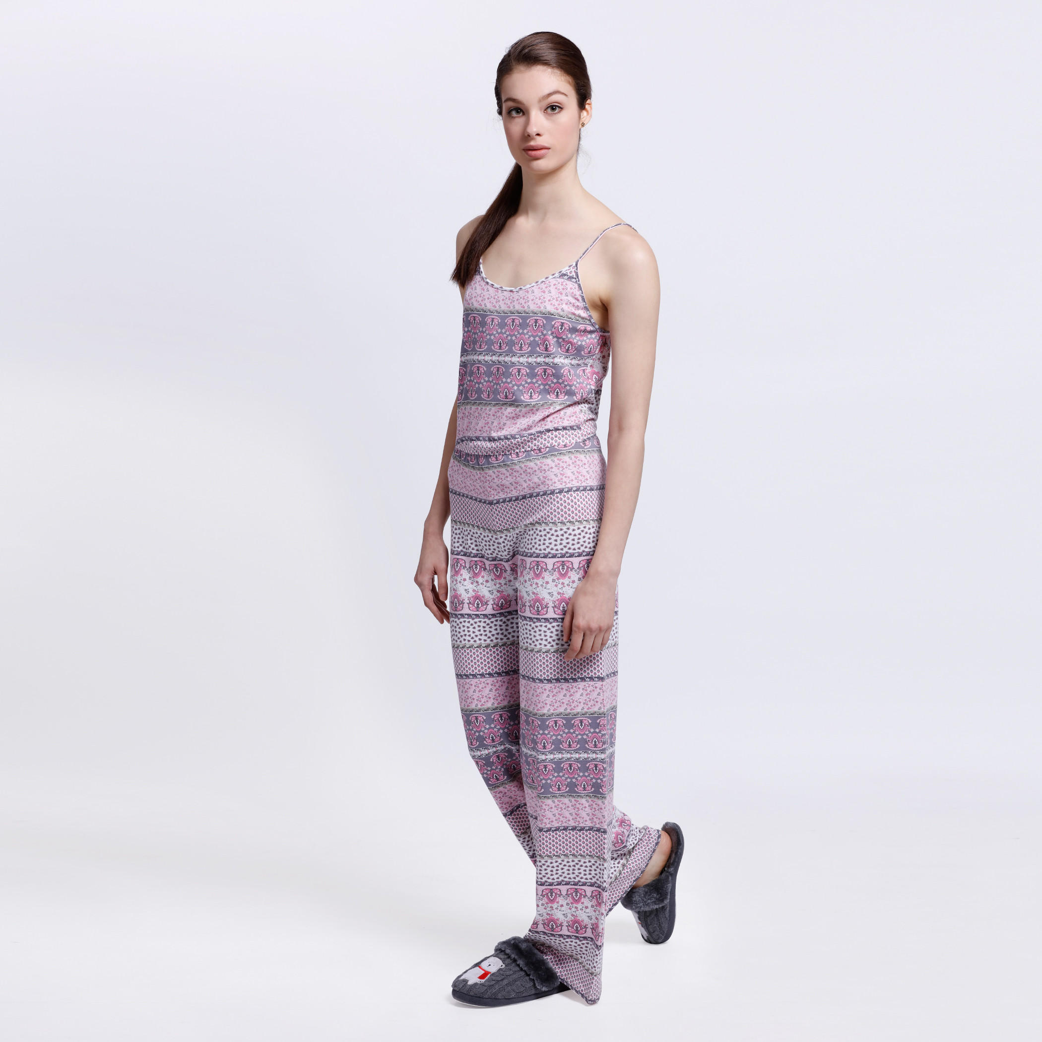 All Over Print Stringed Jumpsuit-women-clothing-nightwear-nighties-image-3
