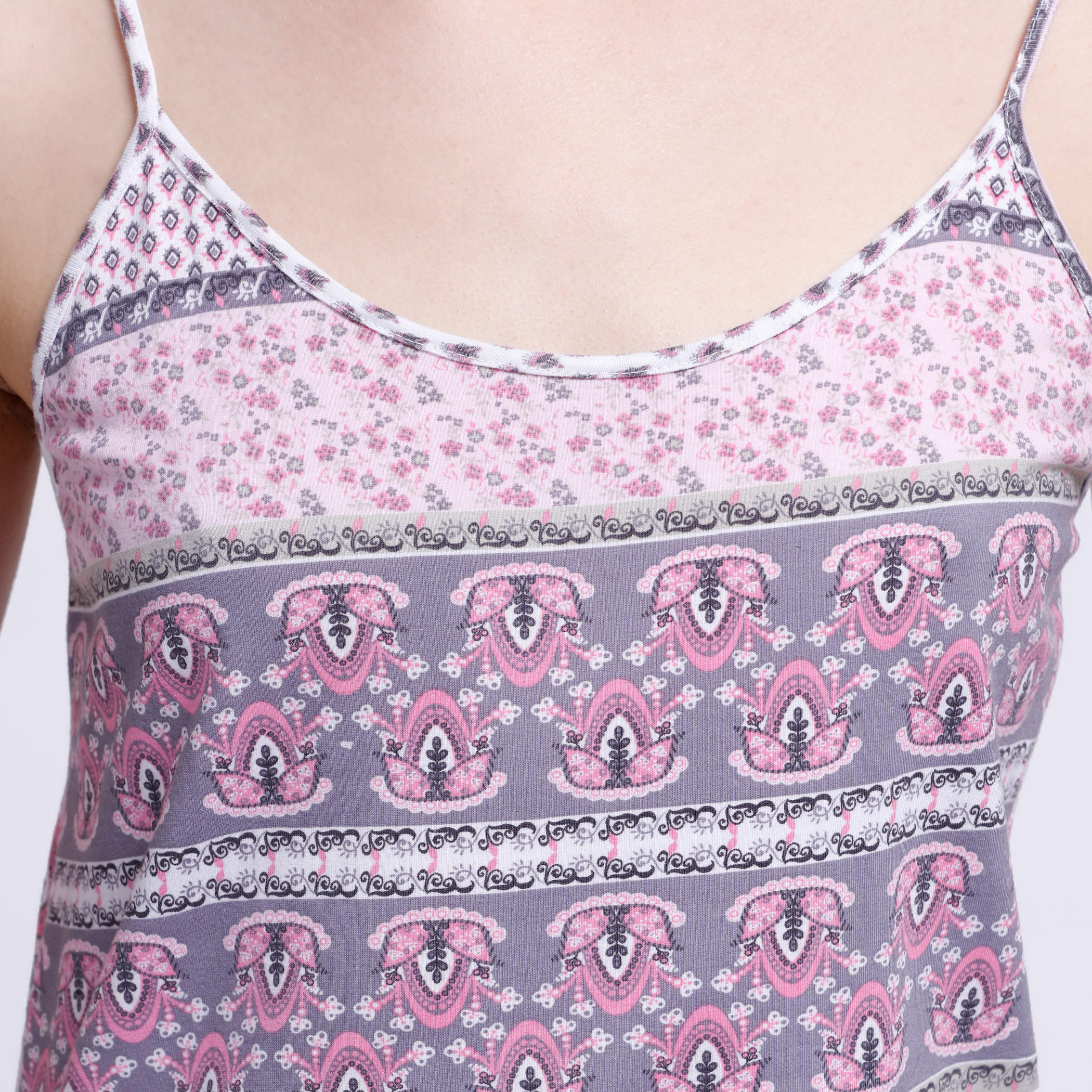All Over Print Stringed Jumpsuit-women-clothing-nightwear-nighties-image-4