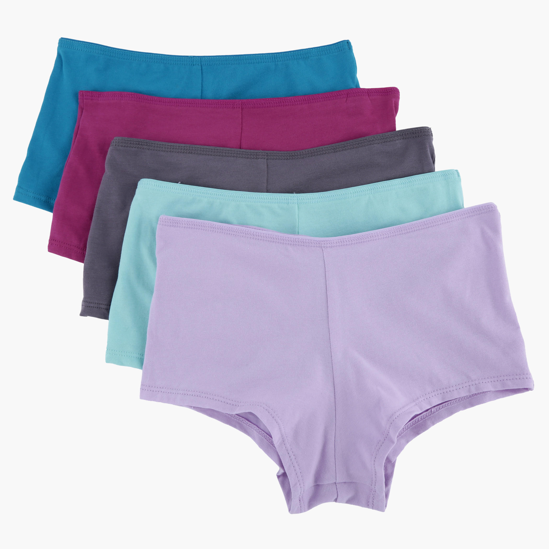 Boxers with Elasticised Waistband - Set of 5-women-clothing-lingerie-panties-image-1