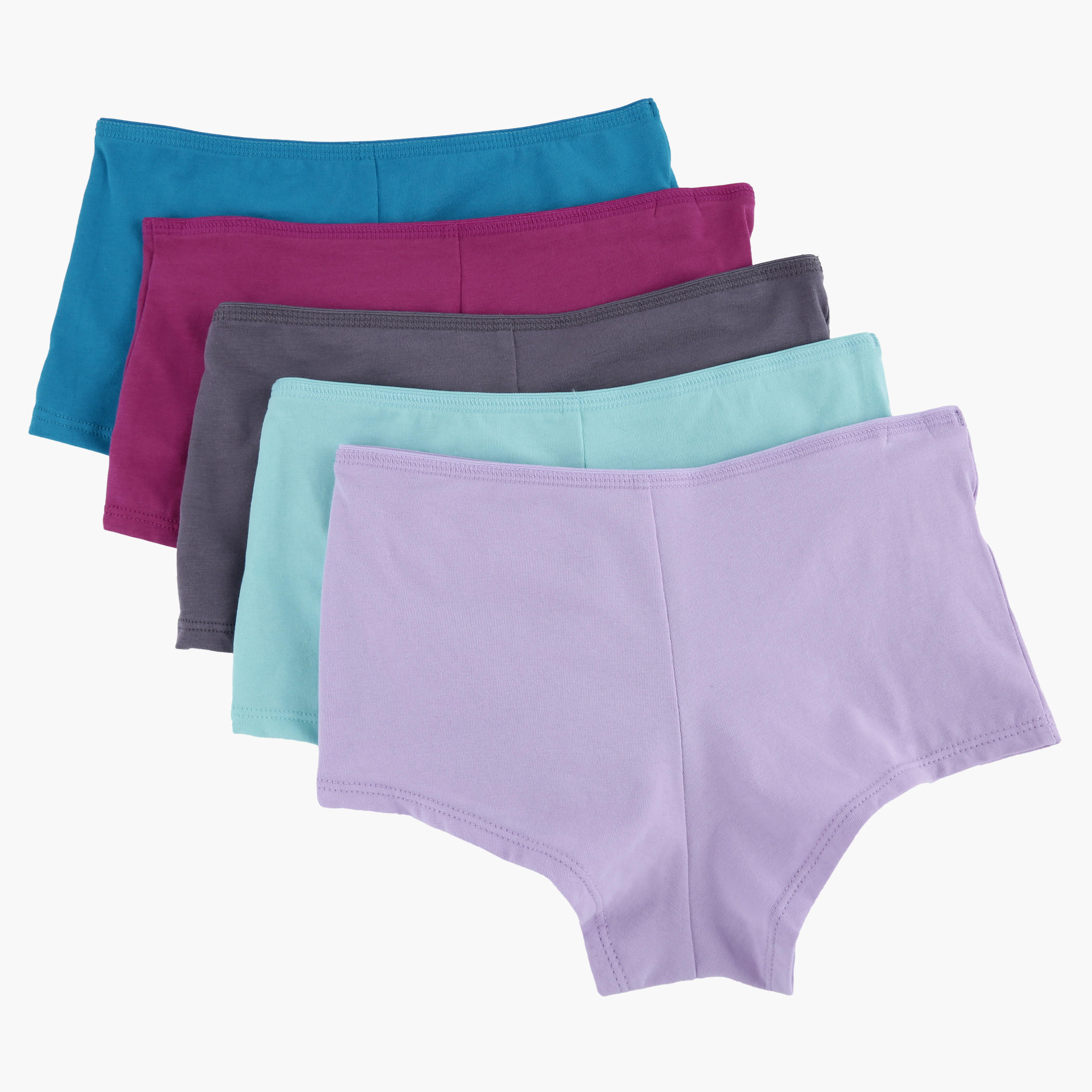 Boxers with Elasticised Waistband - Set of 5-women-clothing-lingerie-panties-image-2