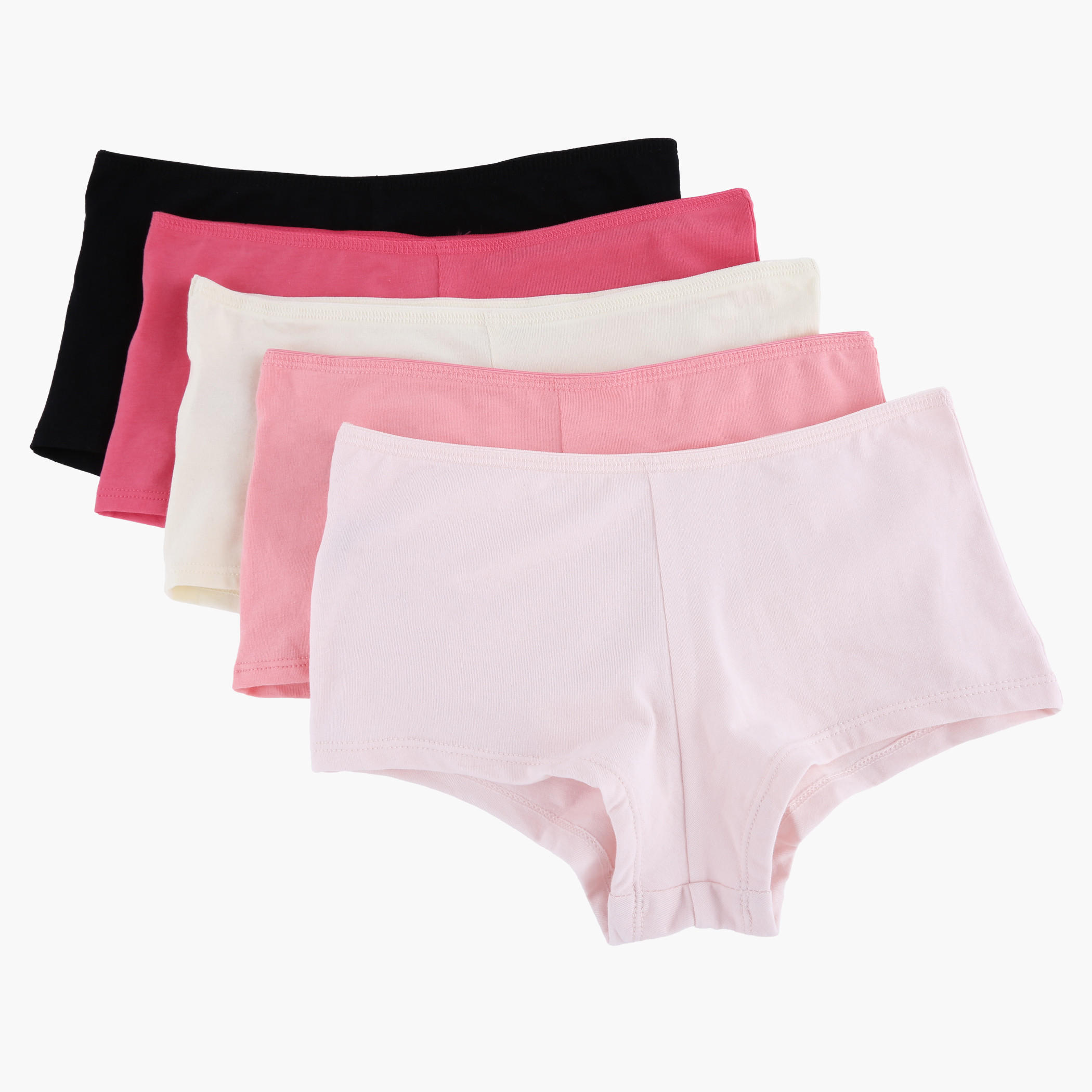 Boxers with Elasticised Waistband - Set of 5-women-clothing-lingerie-panties-image-1