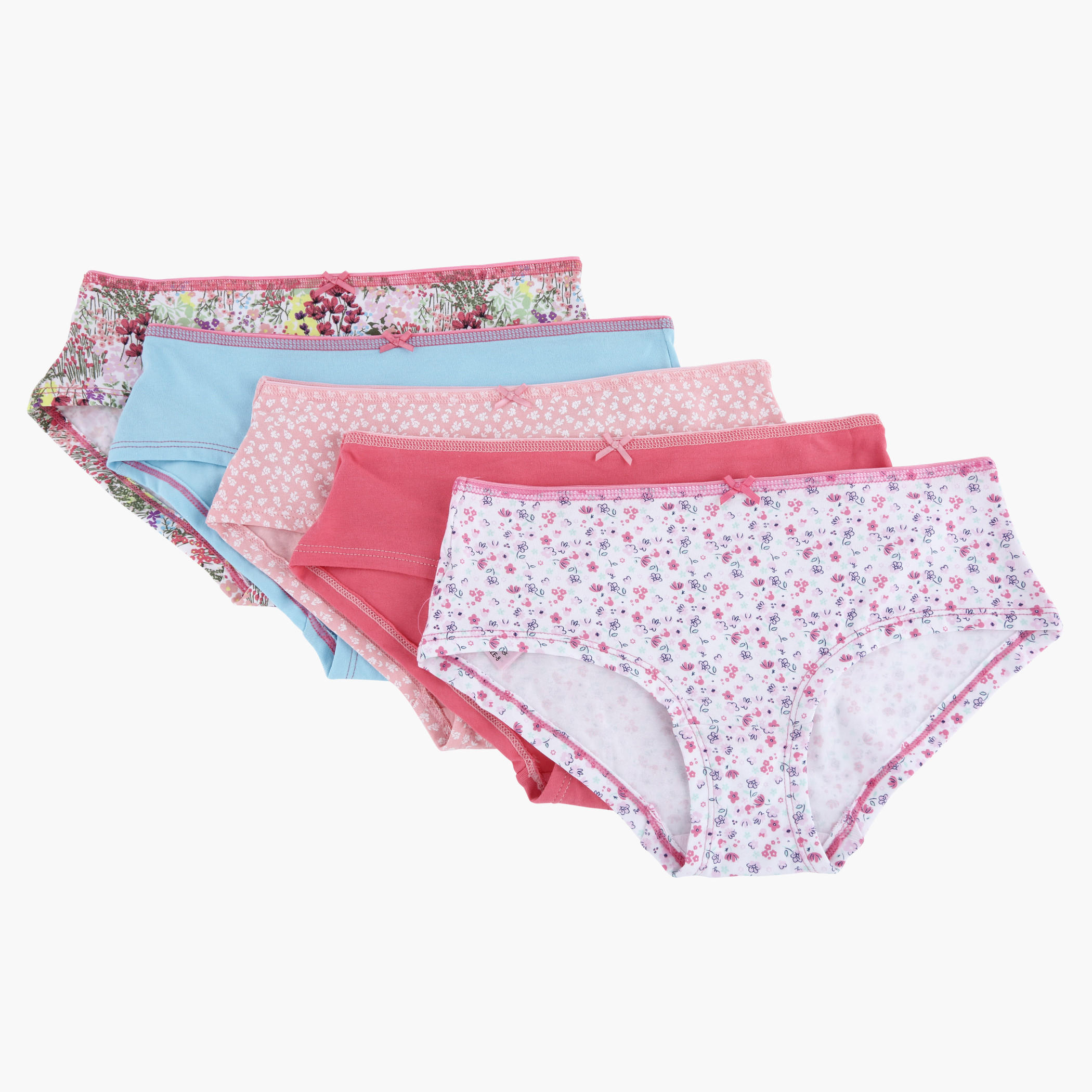 Briefs with Elasticised Waistband - Set of 5-women-clothing-lingerie-panties-image-1