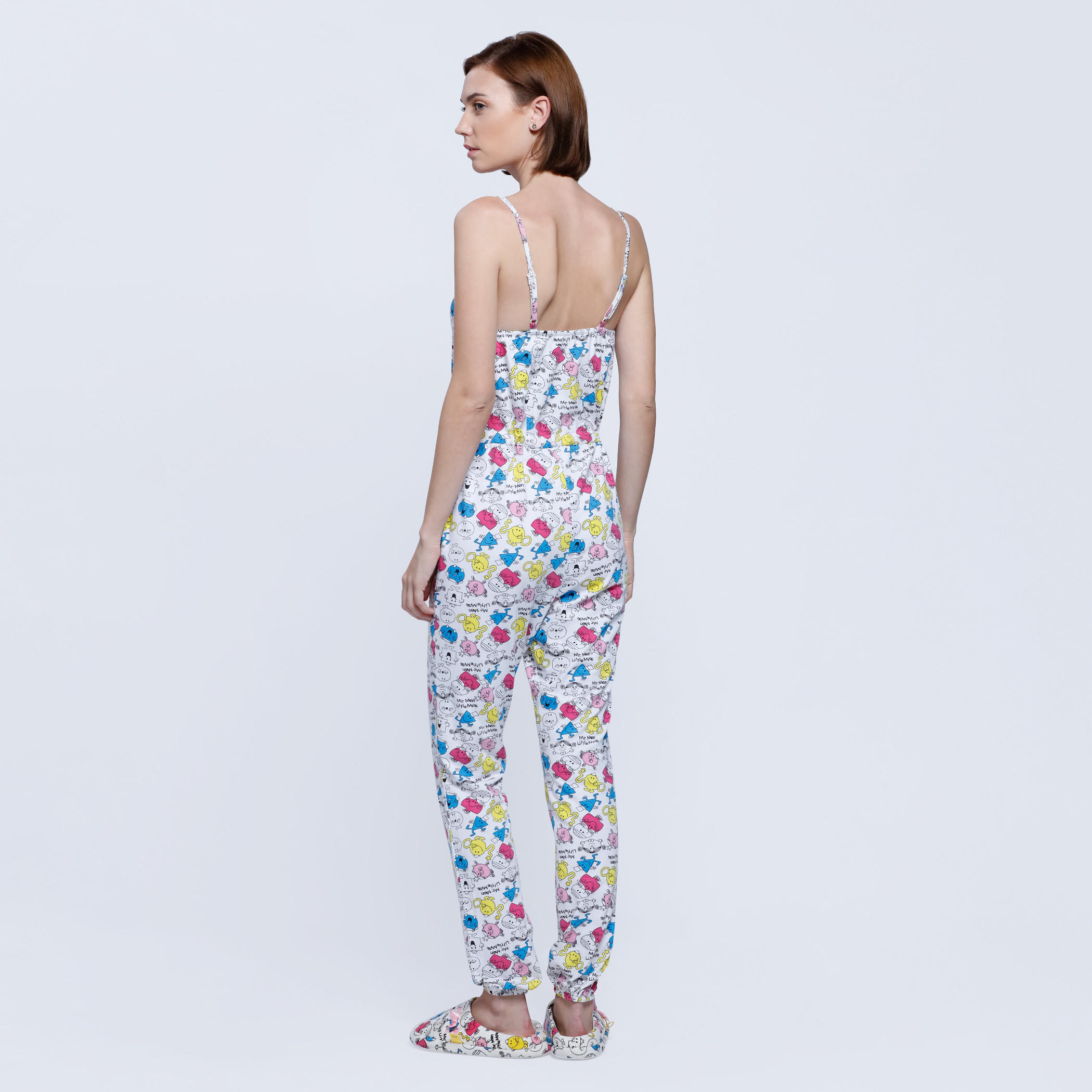 Printed Full Length Jumpsuit-women-clothing-nightwear-nighties-image-2