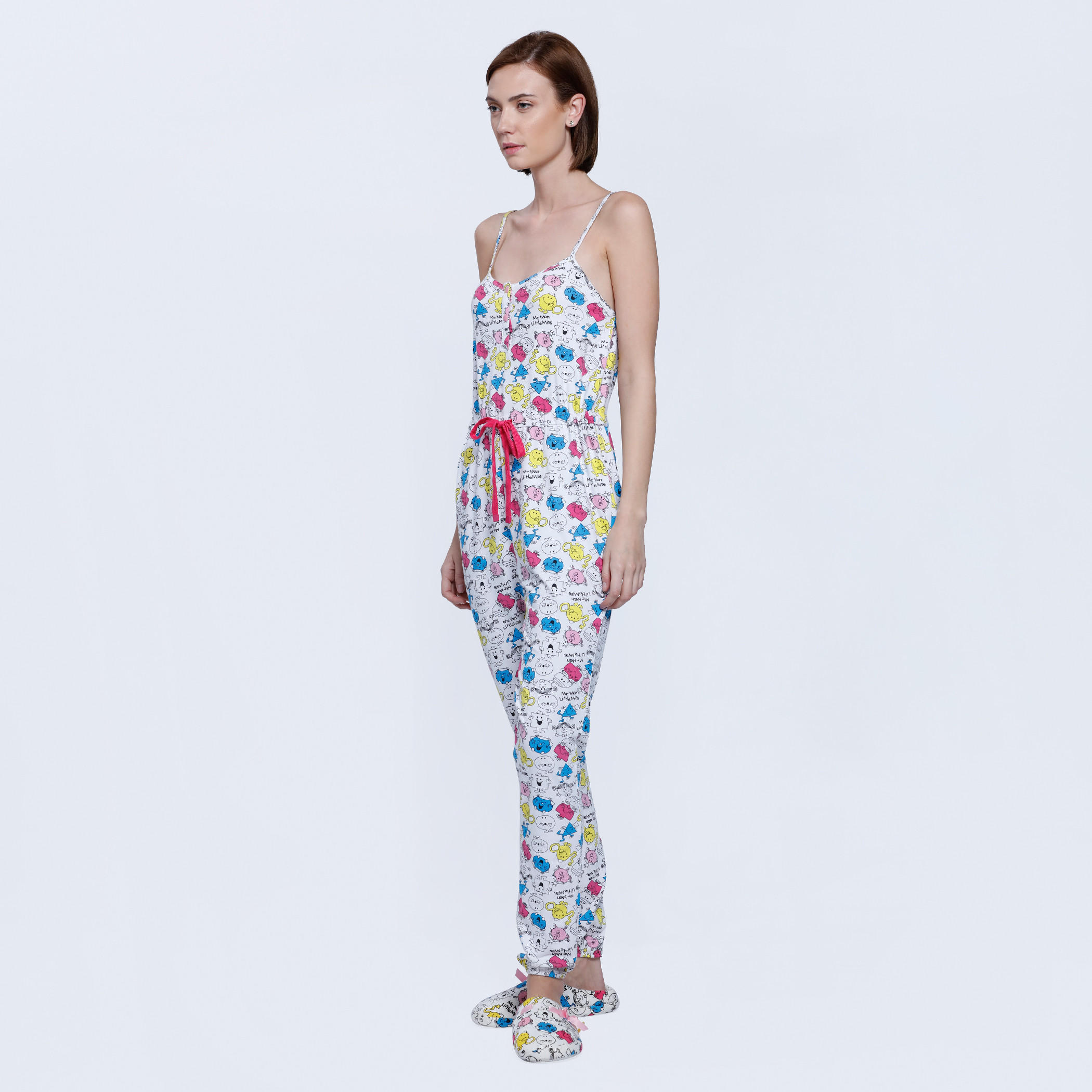 Printed Full Length Jumpsuit-women-clothing-nightwear-nighties-image-3