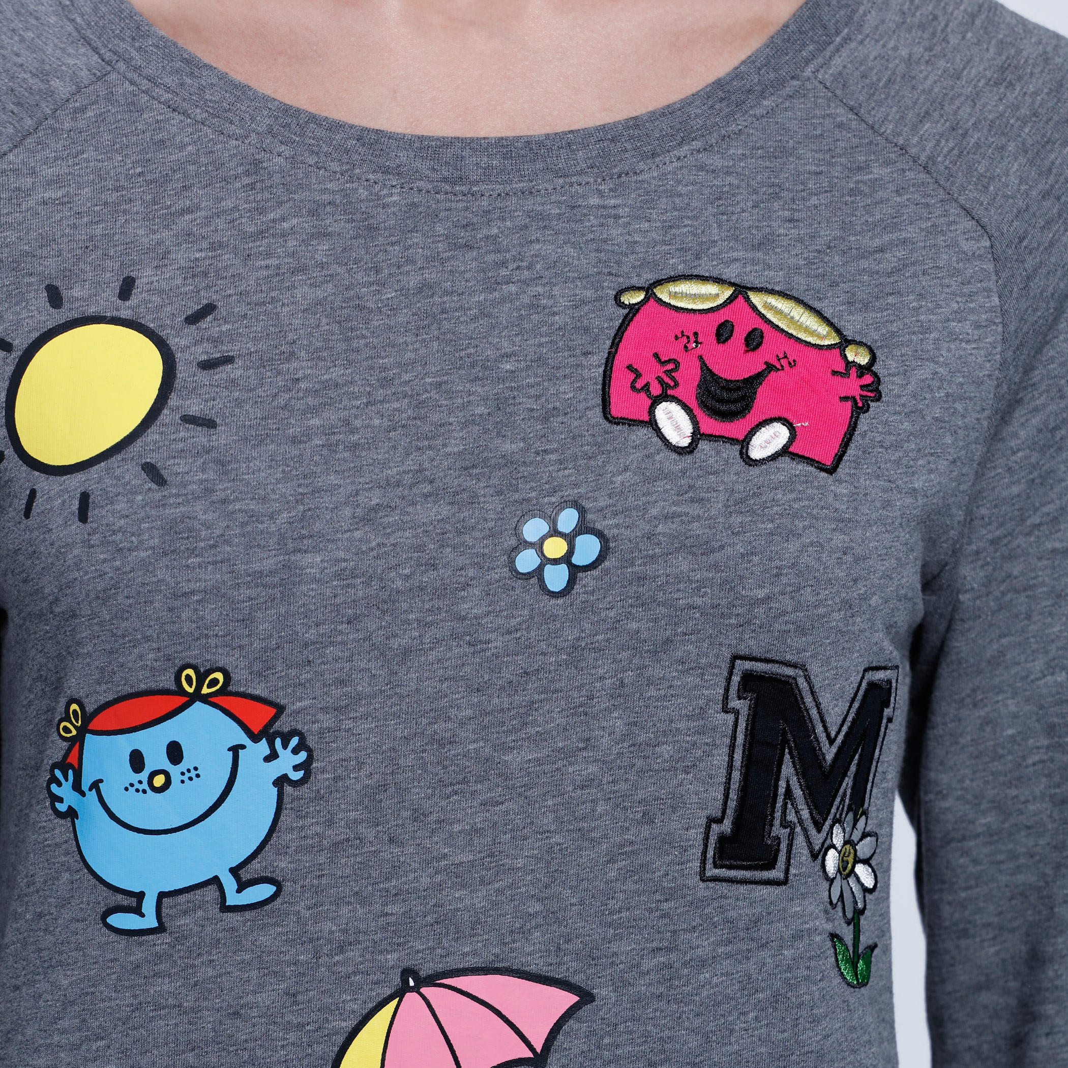 Printed Full Length Top with Round Neck-women-clothing-nightwear-pyjamas-tops-image-2