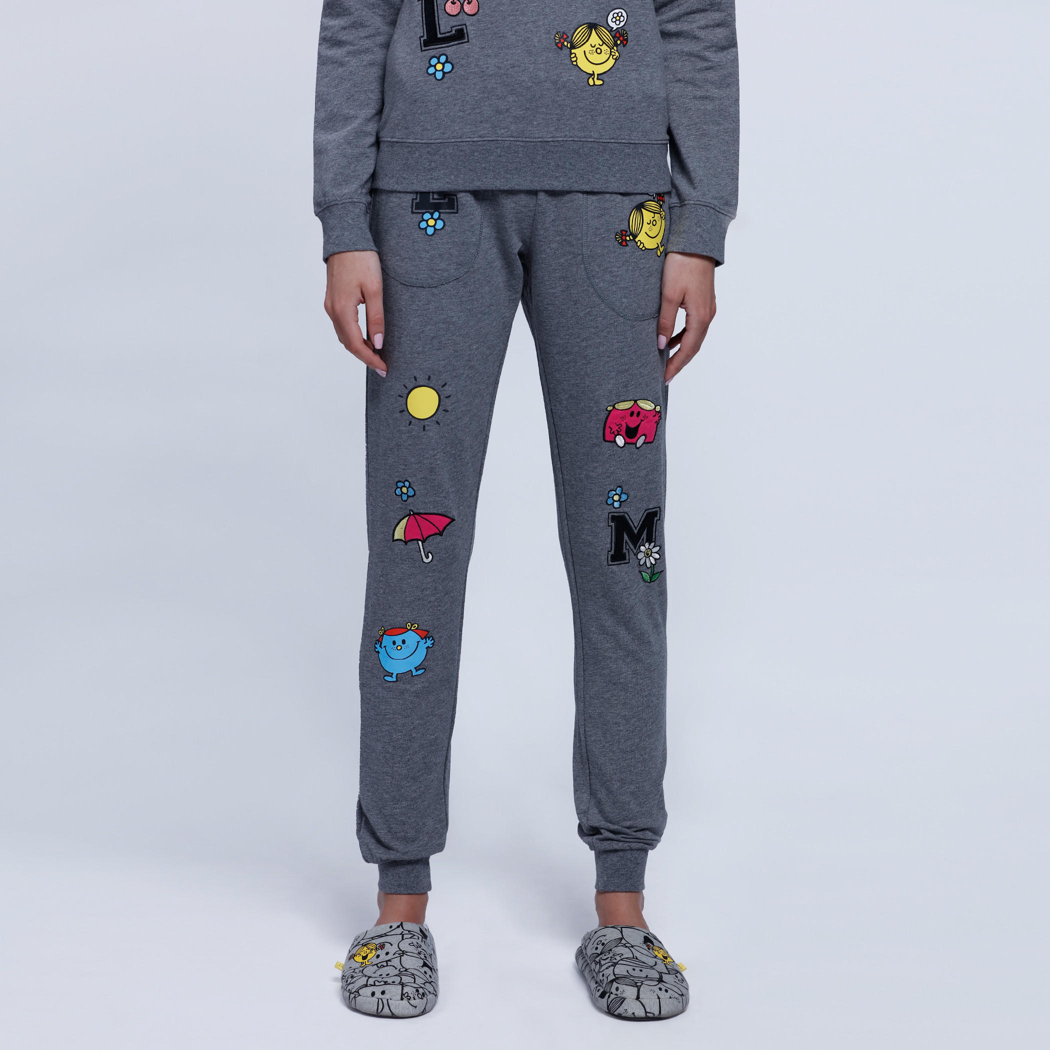 Printed Cuffed Pajama Pants-women-clothing-nightwear-pyjamas-bottoms-image-1