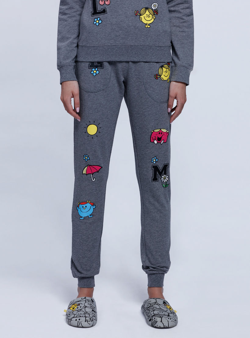 Printed Cuffed Pajama Pants-women-clothing-nightwear-pyjamas-bottoms-image-1