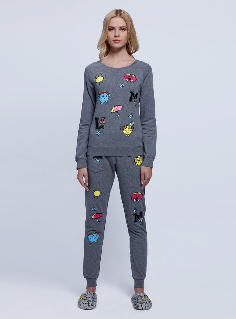 Printed Cuffed Pajama Pants-women-clothing-nightwear-pyjamas-bottoms-image-5