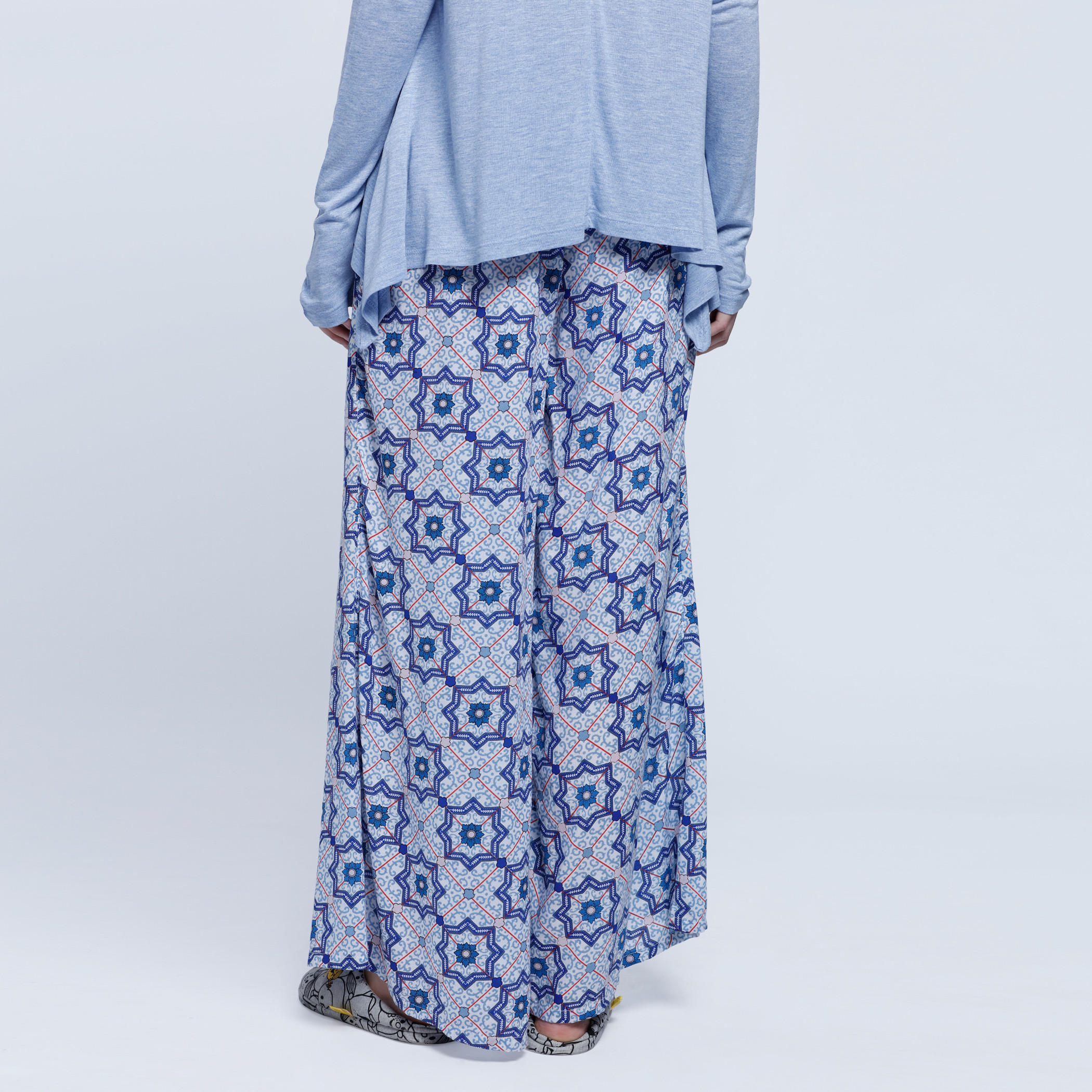 Printed Full Length Palazzo Pants-women-clothing-nightwear-pyjamas-bottoms-image-2