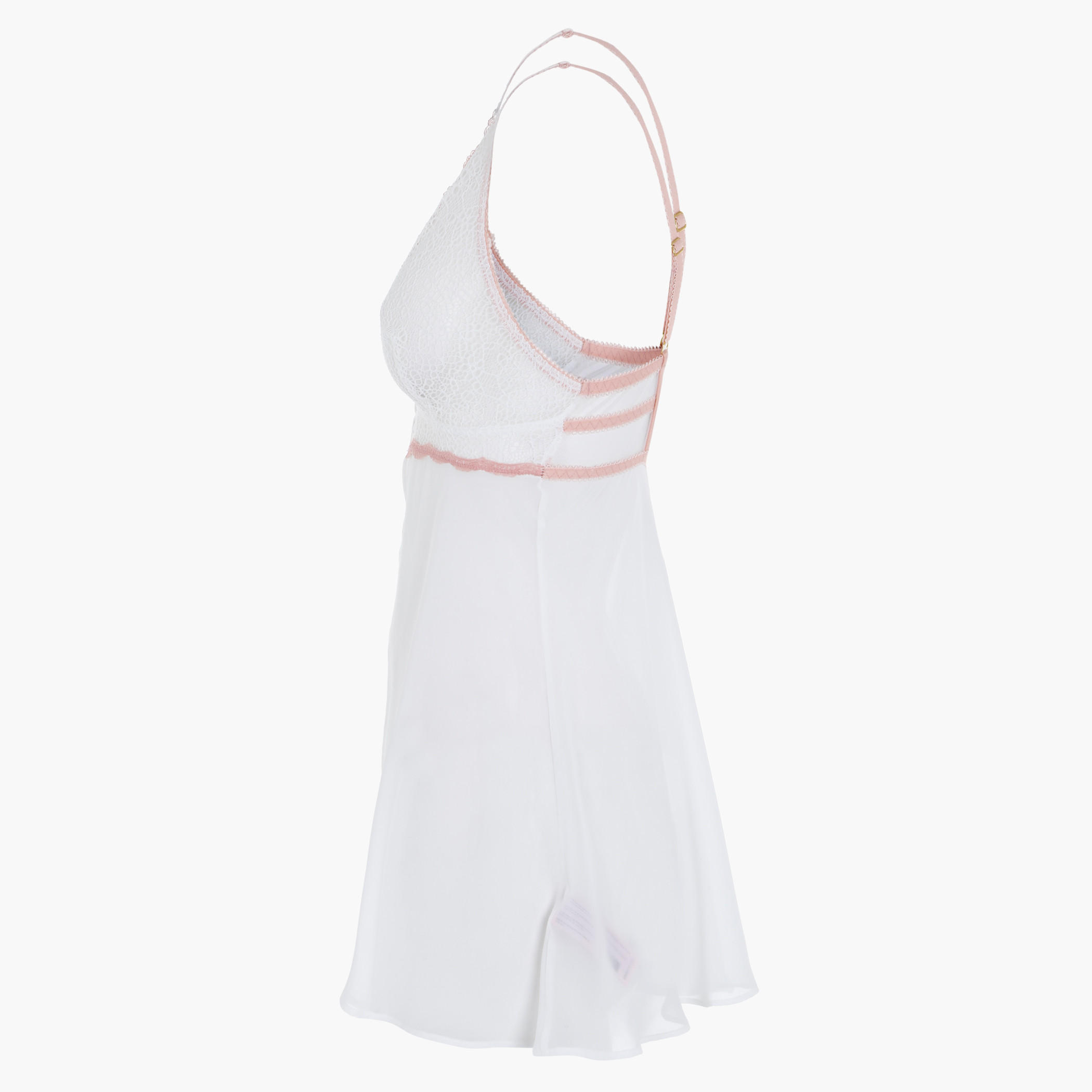 Babydoll with Lace Detail and Adjustable Straps-women-clothing-lingerie-babydollsandbodysuits-image-3