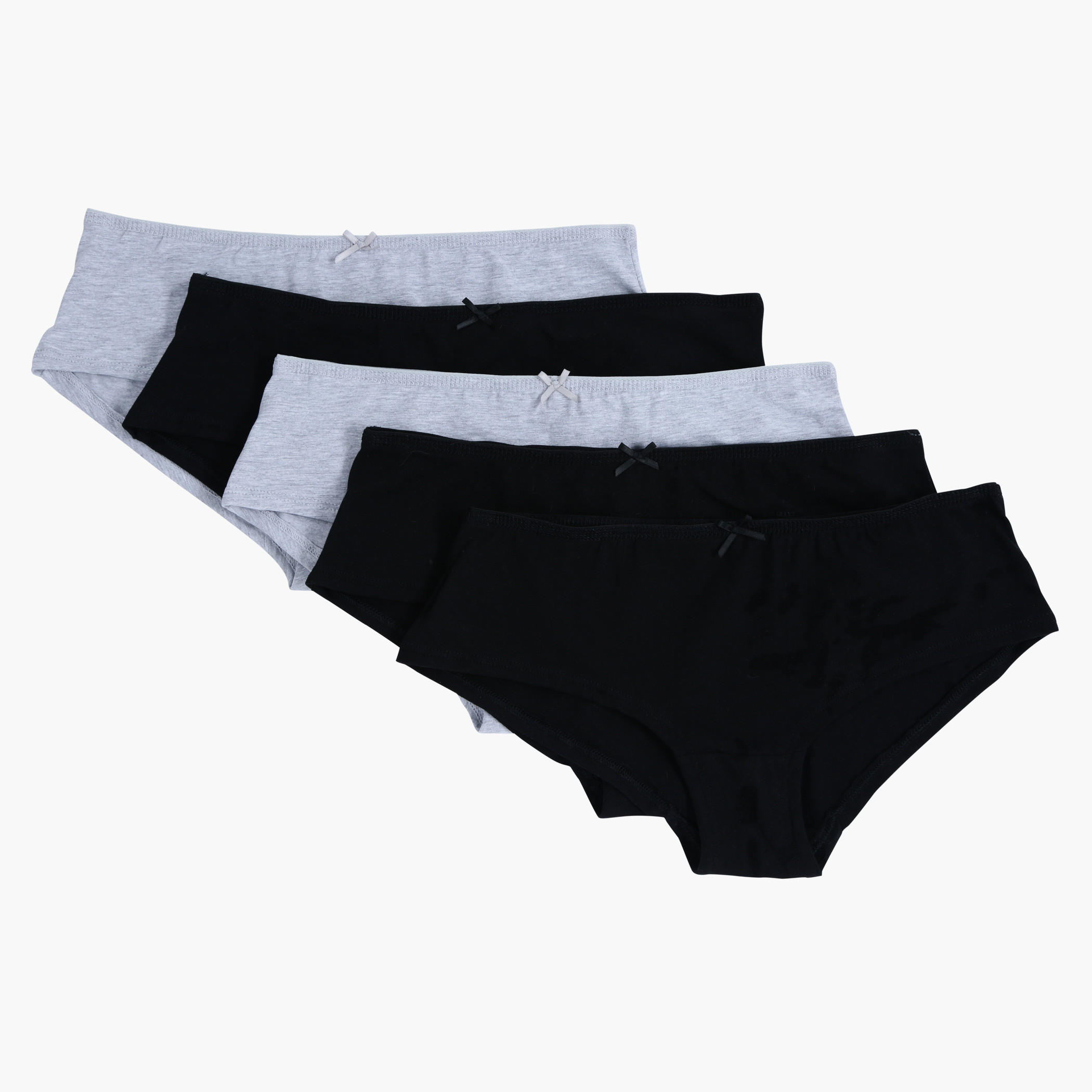 Briefs with Elasticised Waistband - Set of 5-women-clothing-lingerie-panties-image-1