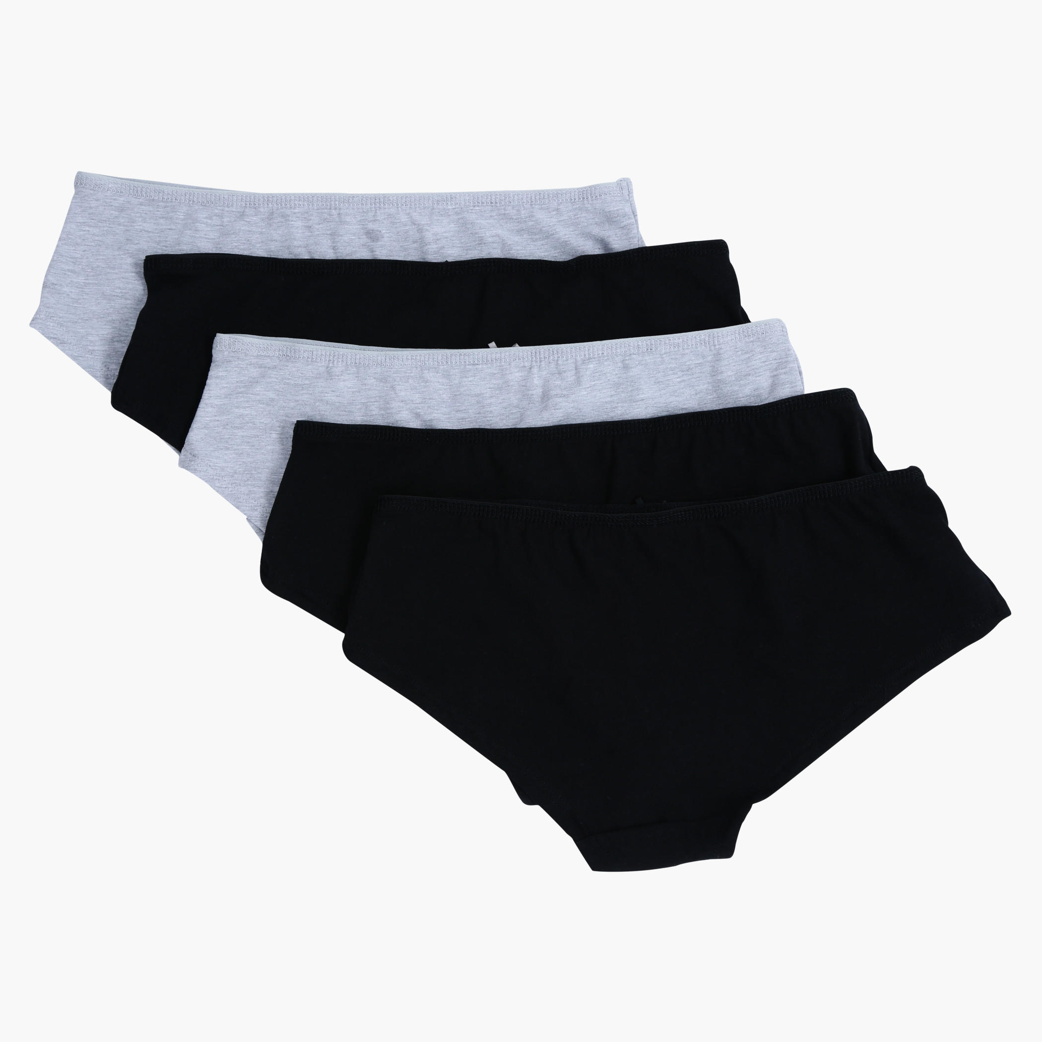 Briefs with Elasticised Waistband - Set of 5-women-clothing-lingerie-panties-image-2