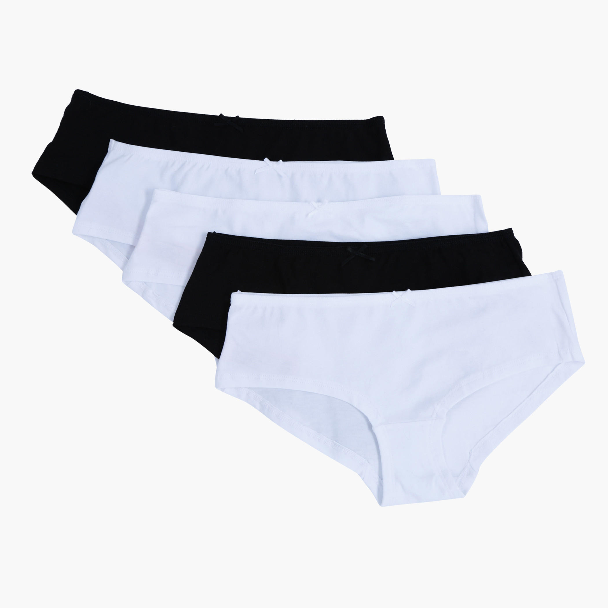 سراويل داخلية بخصر مطاطي - طقم من 5 قطع-women-clothing-lingerie-panties-image-1