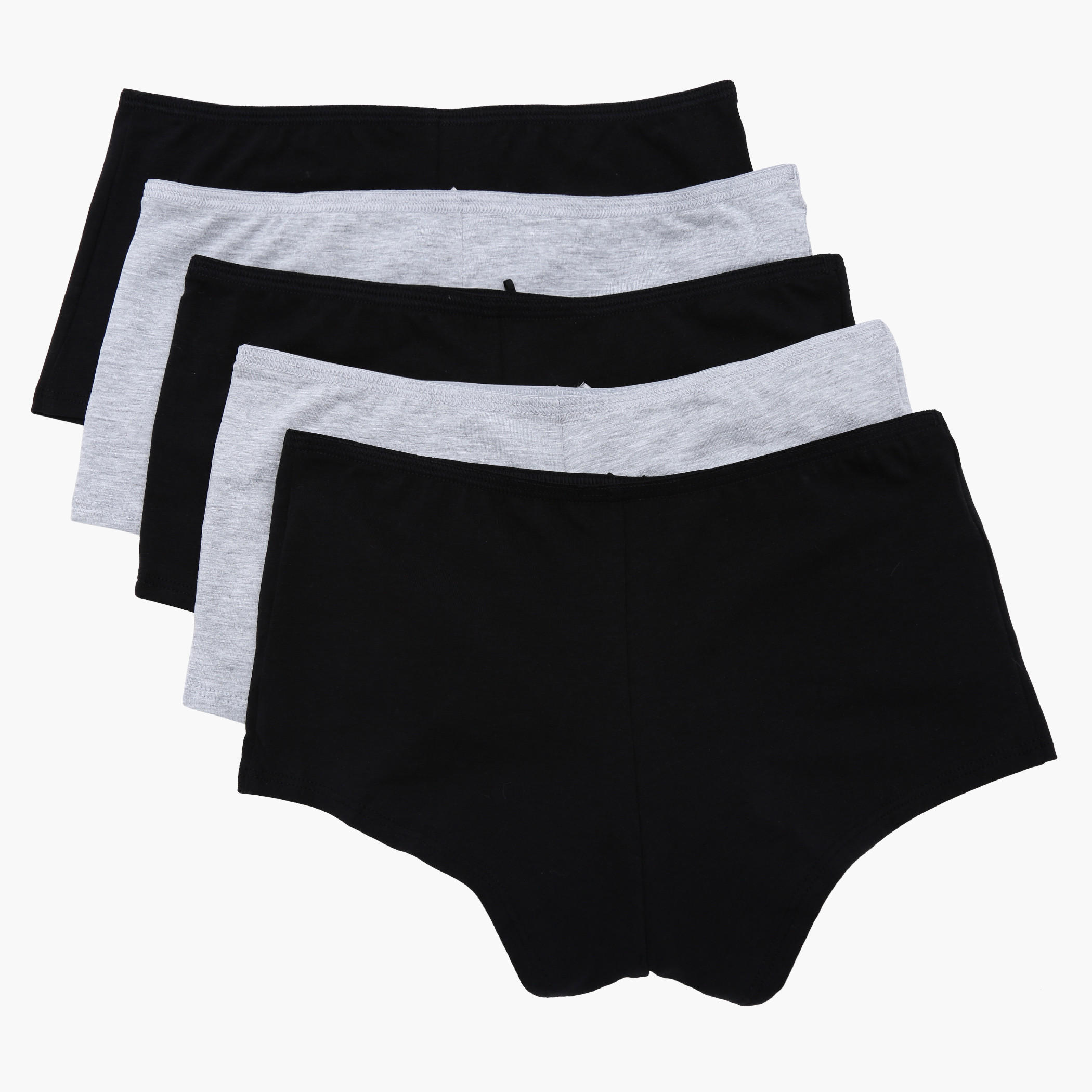 Elasticised Boxers - Set of 5-women-clothing-lingerie-panties-image-2
