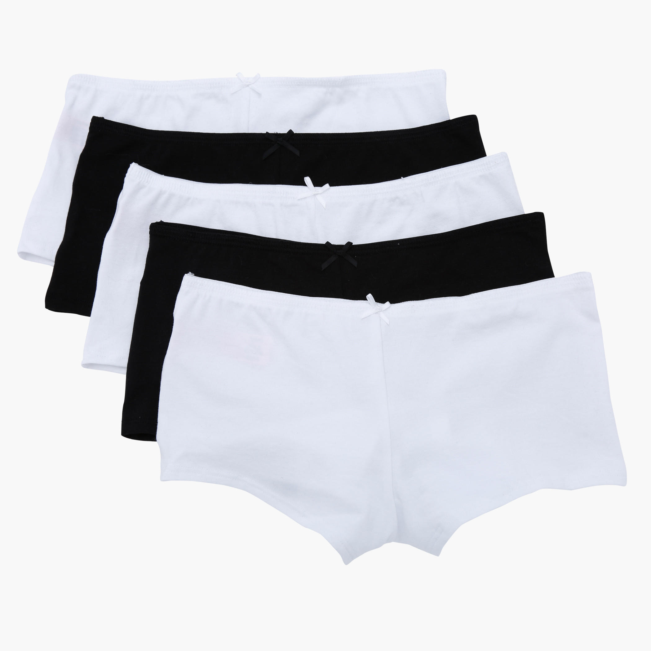 Elasticised Boxers - Set of 5-women-clothing-lingerie-panties-image-1