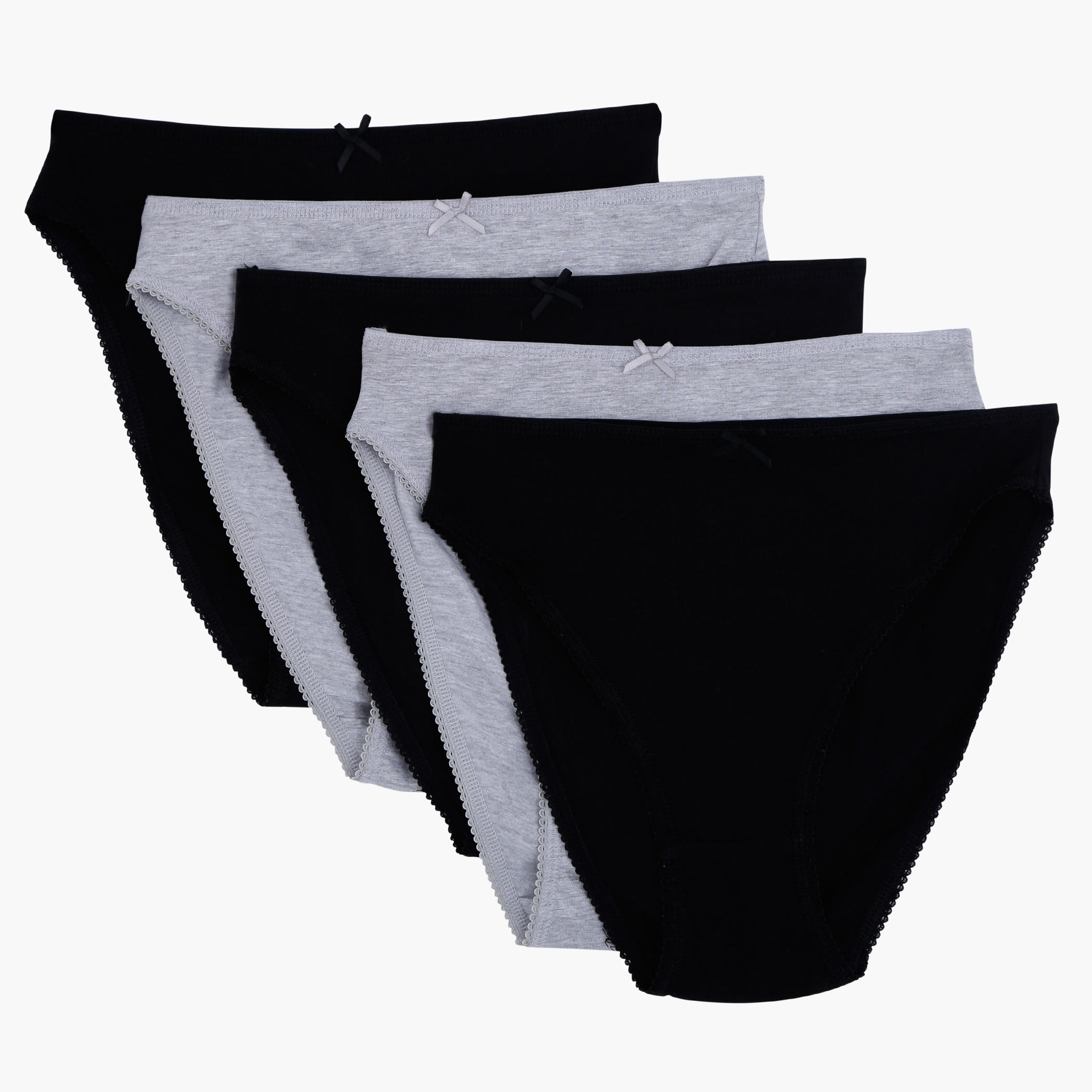 Solid Bikini Brief - Set of 5-women-clothing-lingerie-panties-image-1