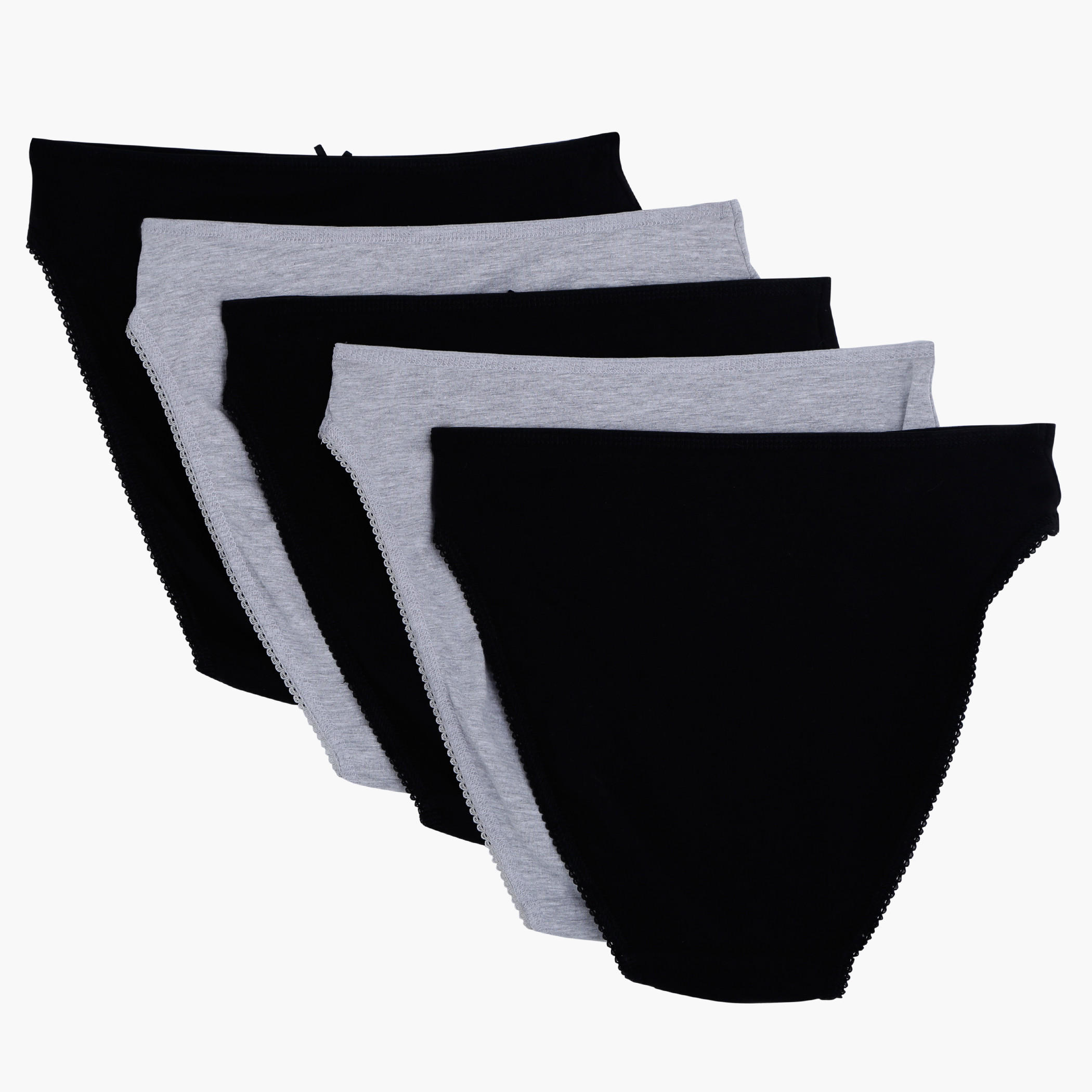 Solid Bikini Brief - Set of 5-women-clothing-lingerie-panties-image-2