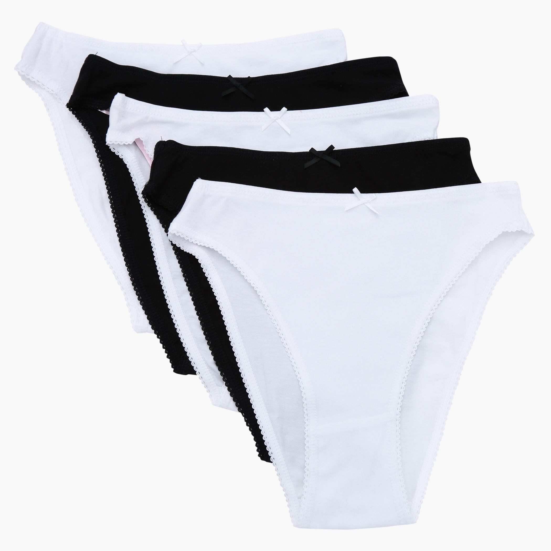 Elasticised Bikini - Set of 5-women-clothing-lingerie-panties-image-1