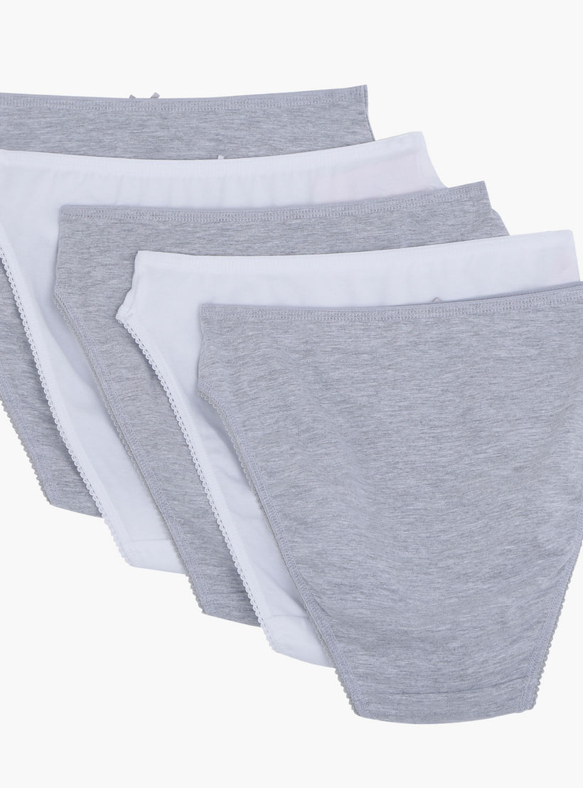 Solid Bikini Brief - Set of 5-women-clothing-lingerie-panties-image-2