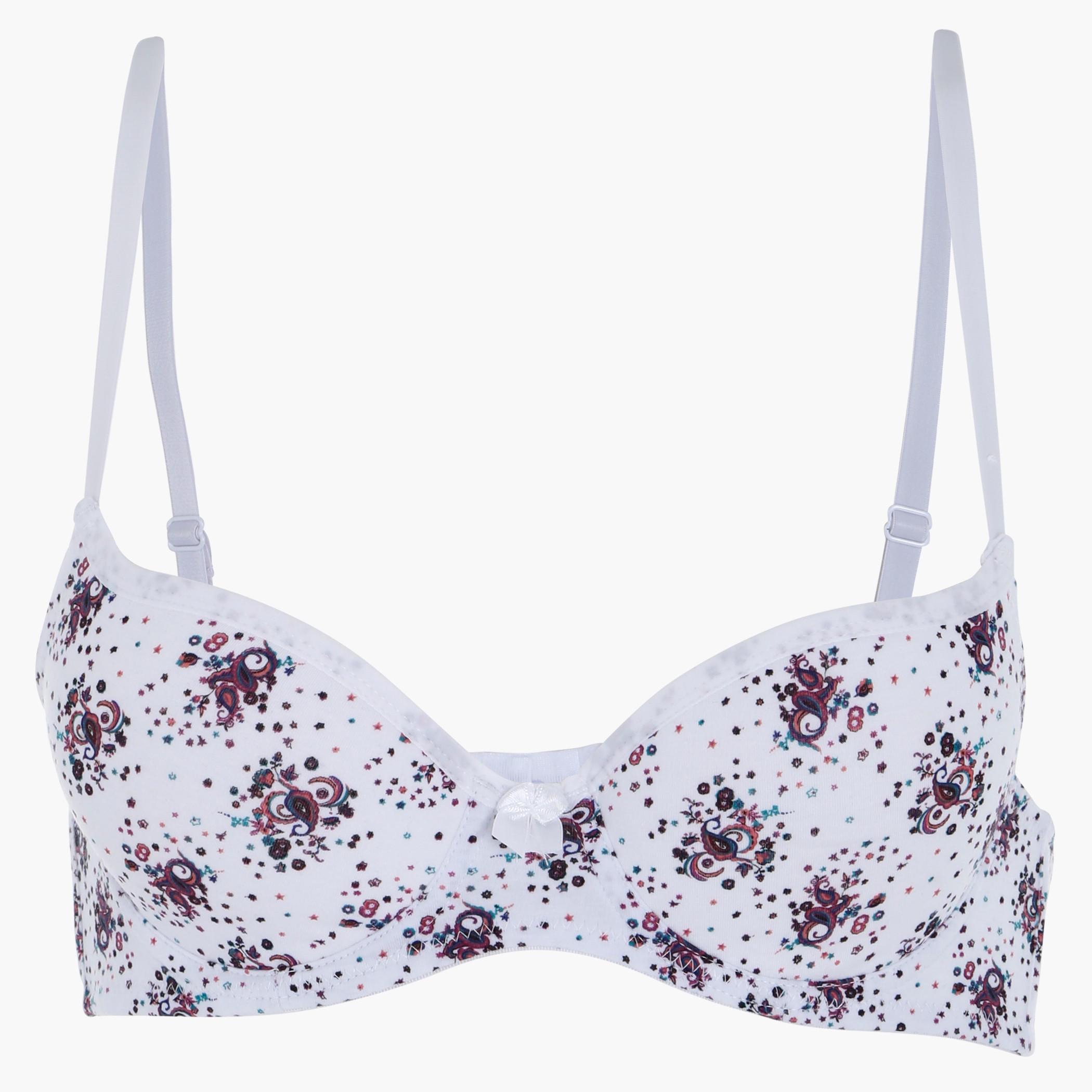 Printed Bra with Adjustable Straps-women-clothing-lingerie-bras-image-3
