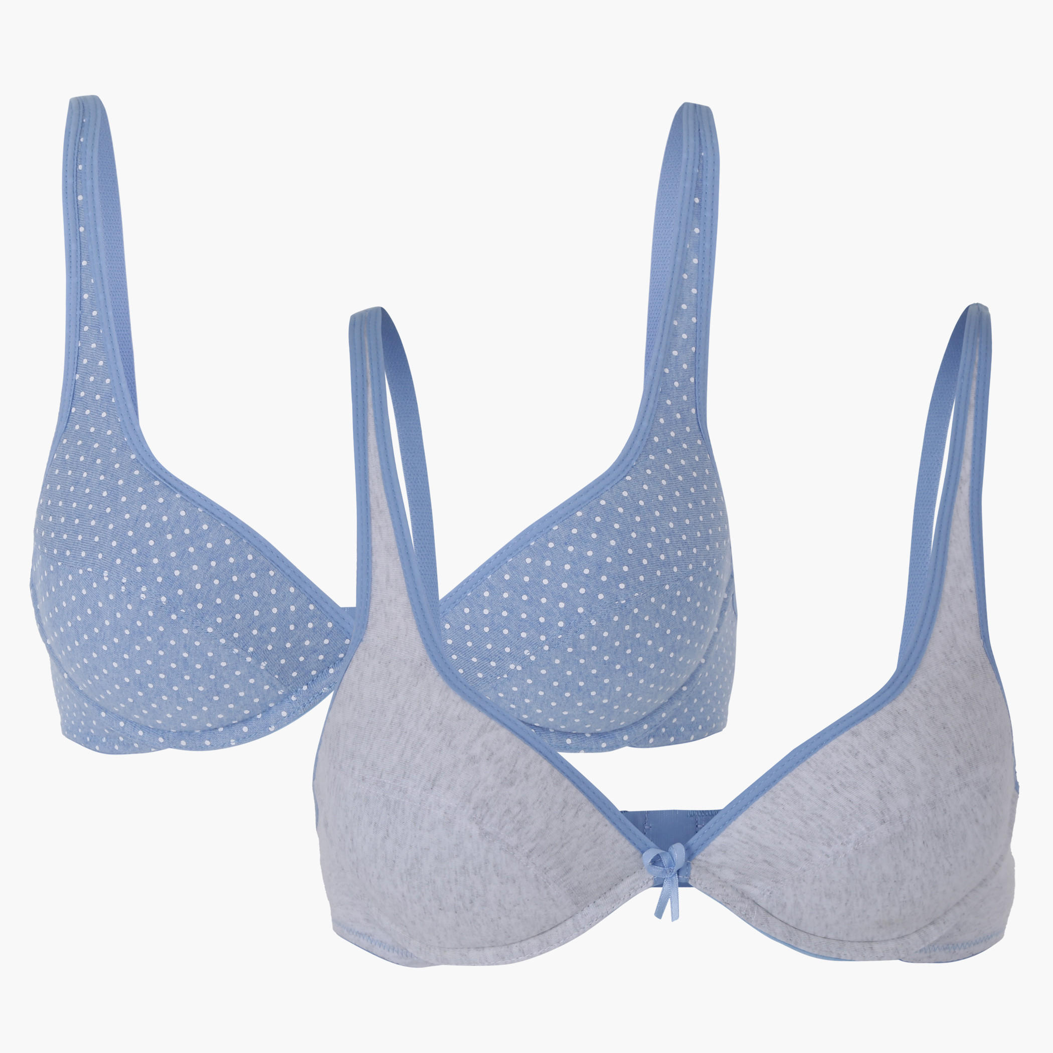 Padded Bra with Adjustable Straps - Set of 2-women-clothing-lingerie-bras-image-1