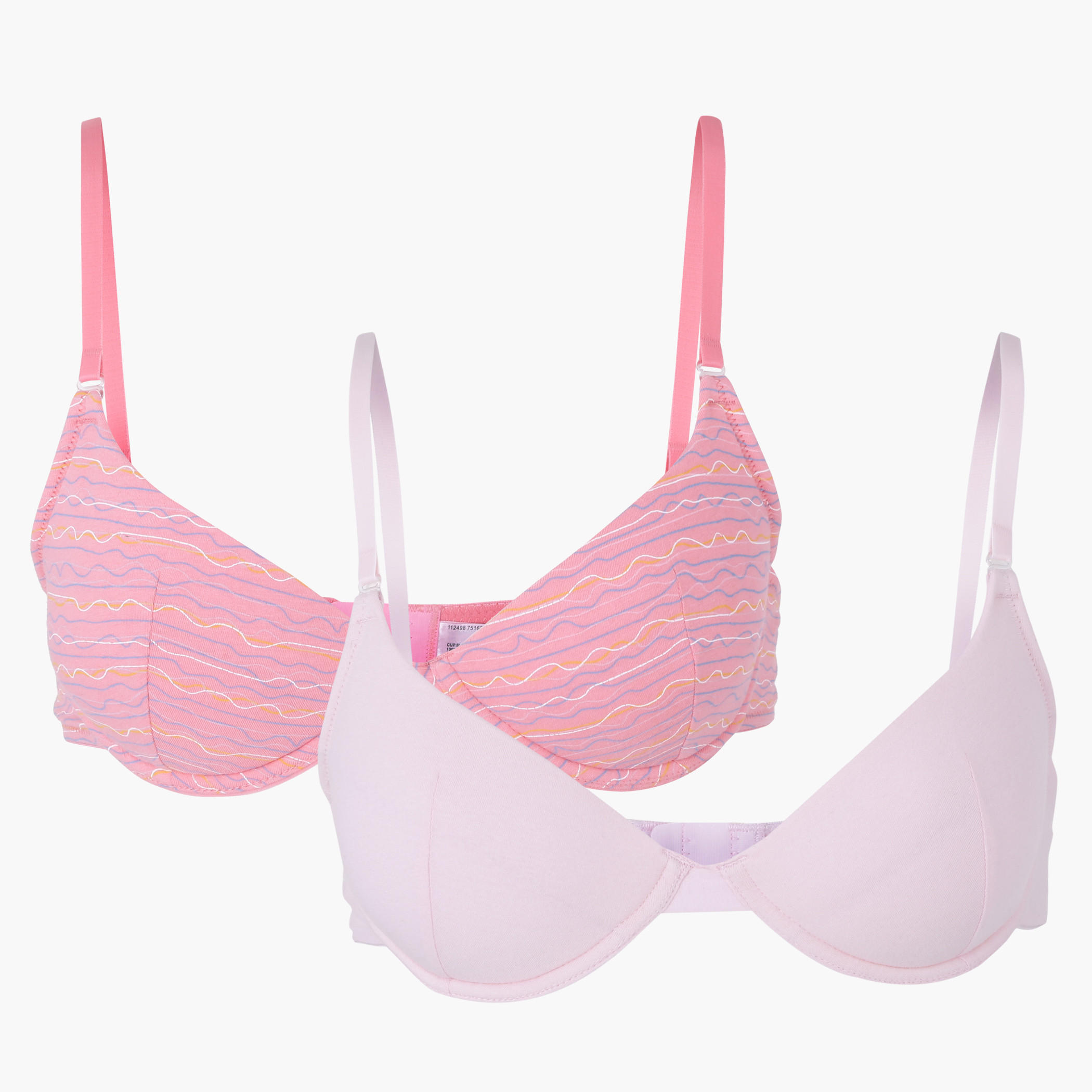 Padded Bra with Adjustable Straps - Set of 2-women-clothing-lingerie-bras-image-1