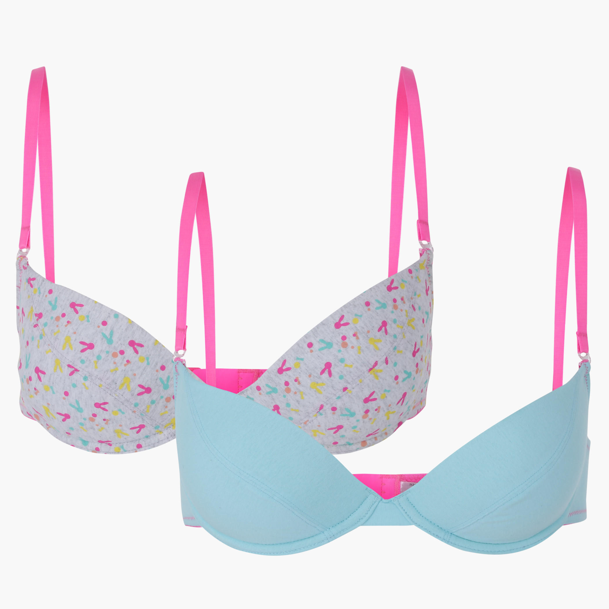 Padded Bra with Adjustable Straps - Set of 2-women-clothing-lingerie-bras-image-1