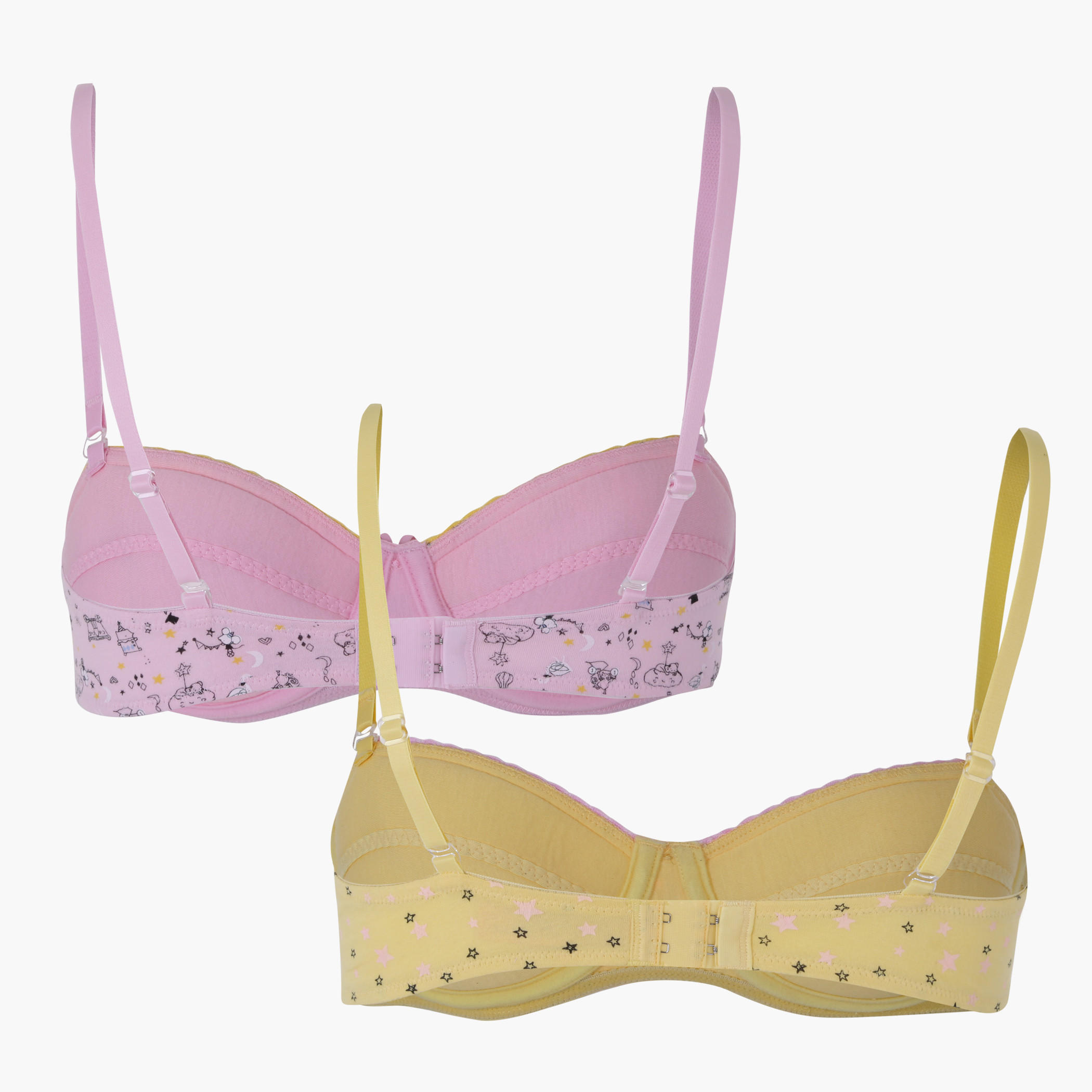 Printed Bra with Adjustable Straps - Set of 2-women-clothing-lingerie-bras-image-2
