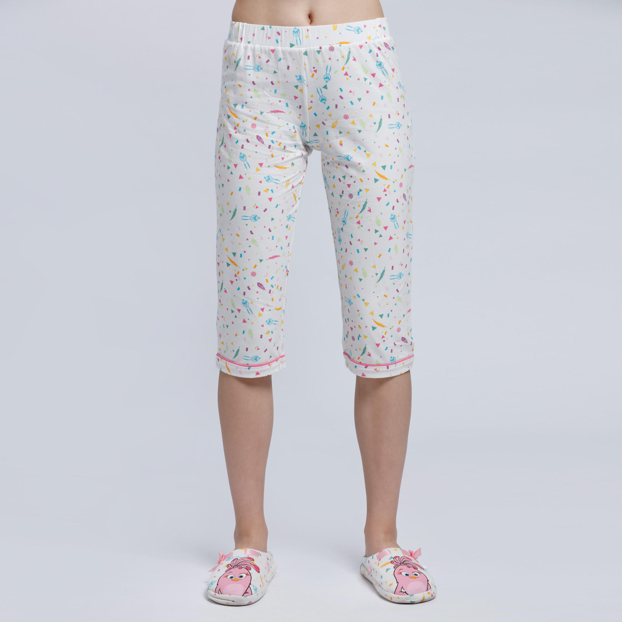Printed Round Neck T-Shirt and Capri Set-women-clothing-nightwear-pyjamas-longsets-image-5