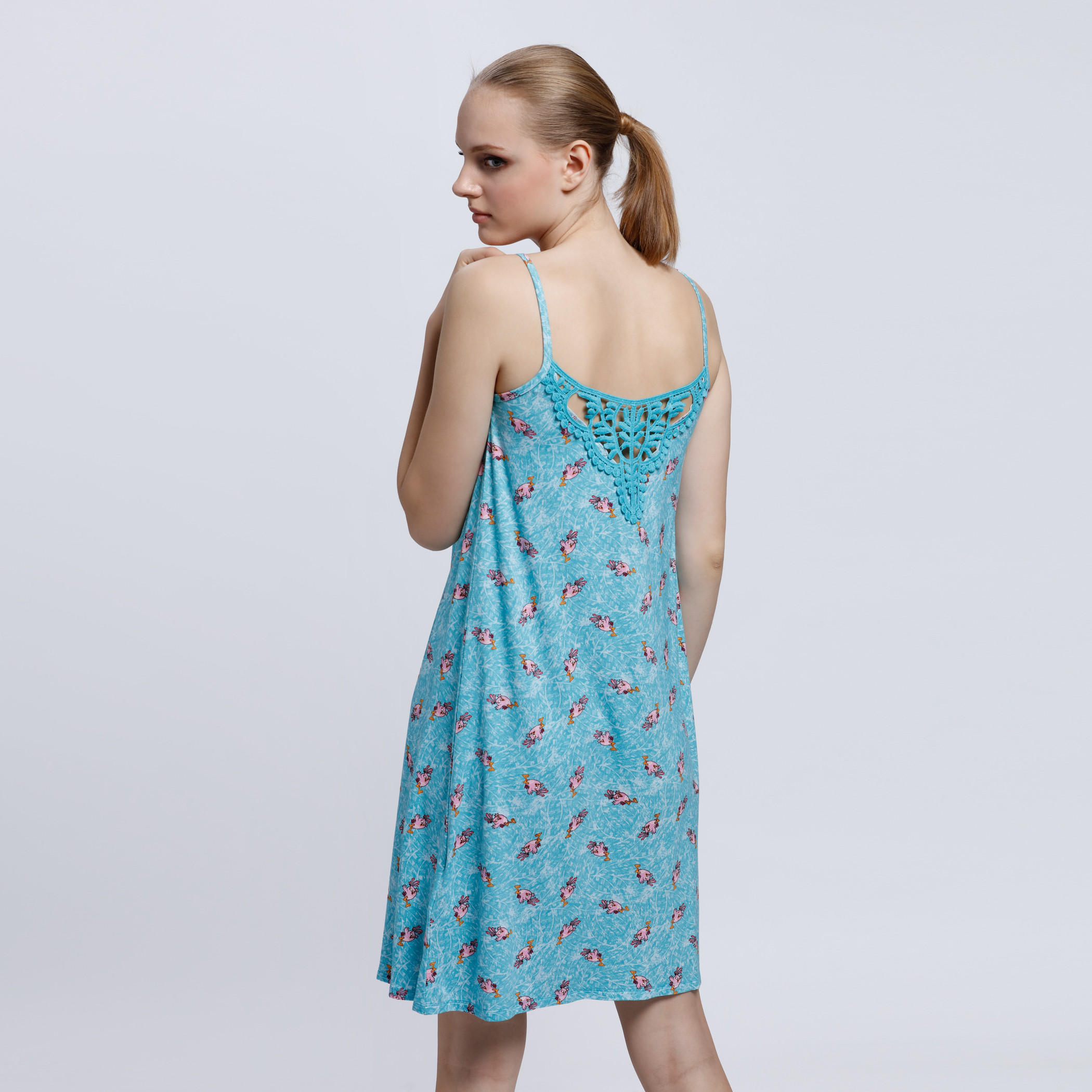 Printed Sleeveless Night Dress-women-clothing-nightwear-nighties-image-2