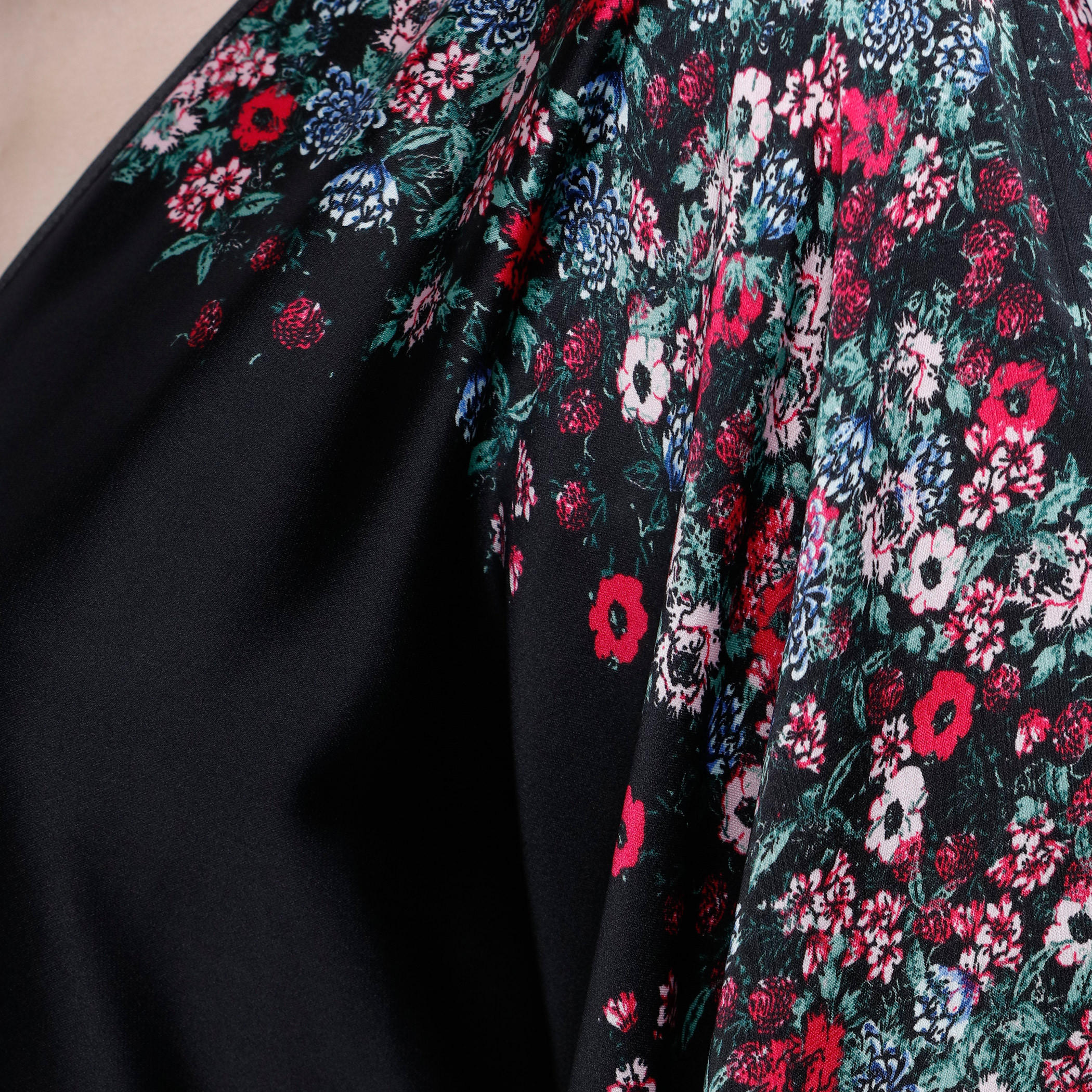 Printed Kimono Robe with Flared Sleeves-women-clothing-nightwear-robes-image-4