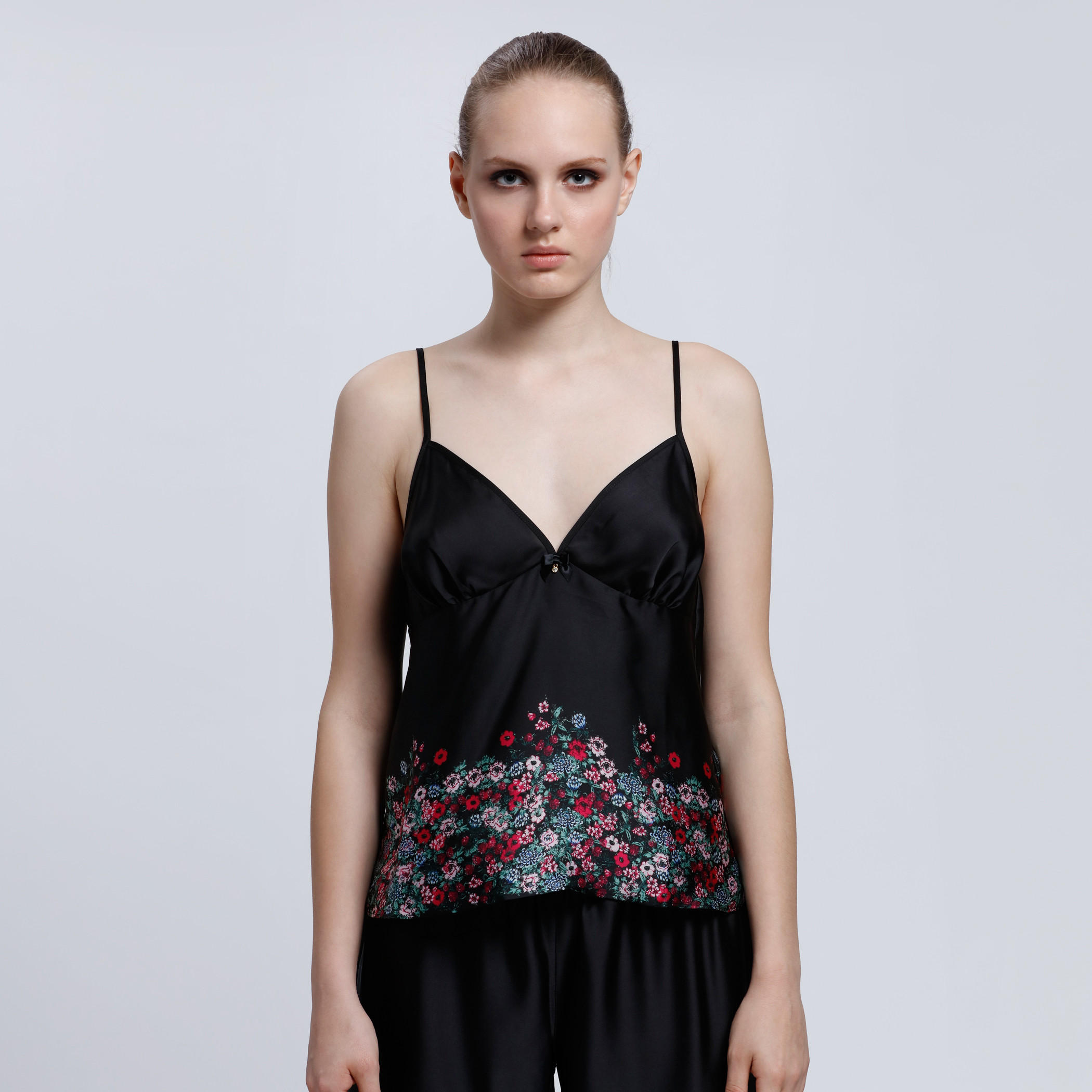 Spaghetti Straps Printed Top and Pajama Set-women-clothing-nightwear-pyjamas-longsets-image-4