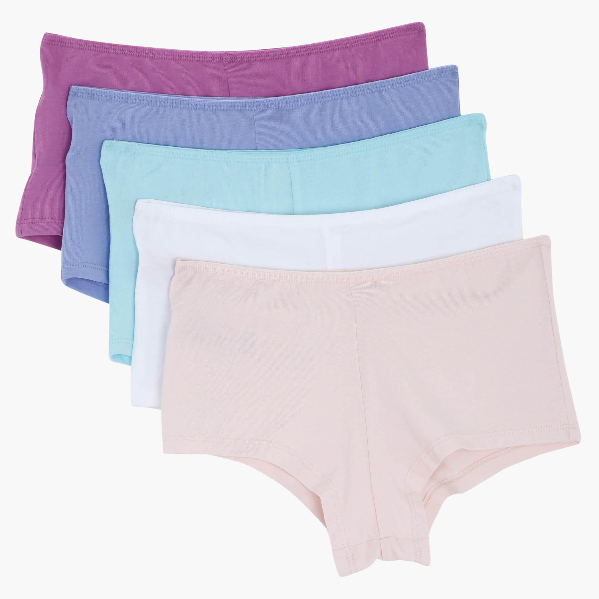 Boxers with Elasticised Waistband - Set of 5-women-clothing-lingerie-panties-image-1