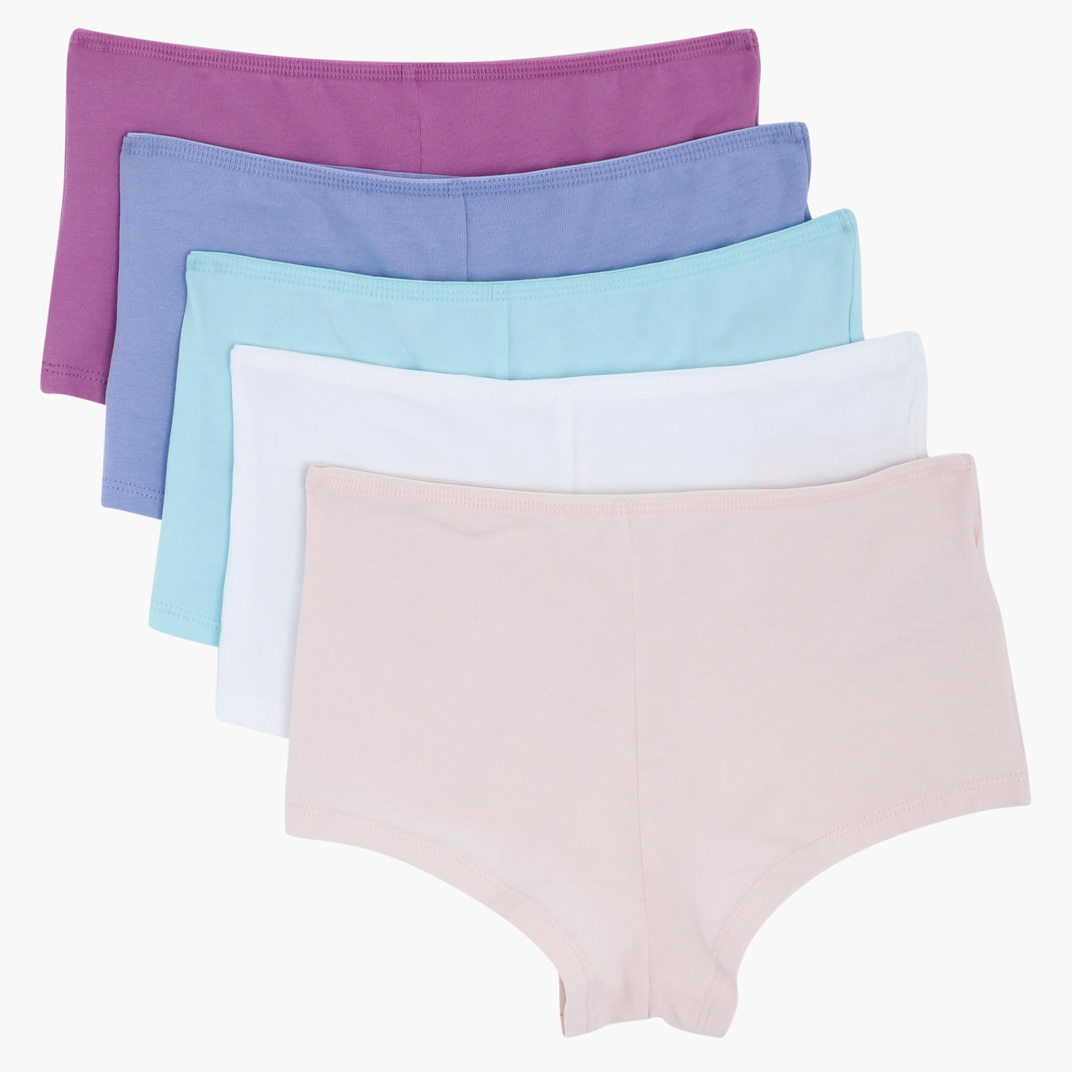 Boxers with Elasticised Waistband - Set of 5-women-clothing-lingerie-panties-image-2