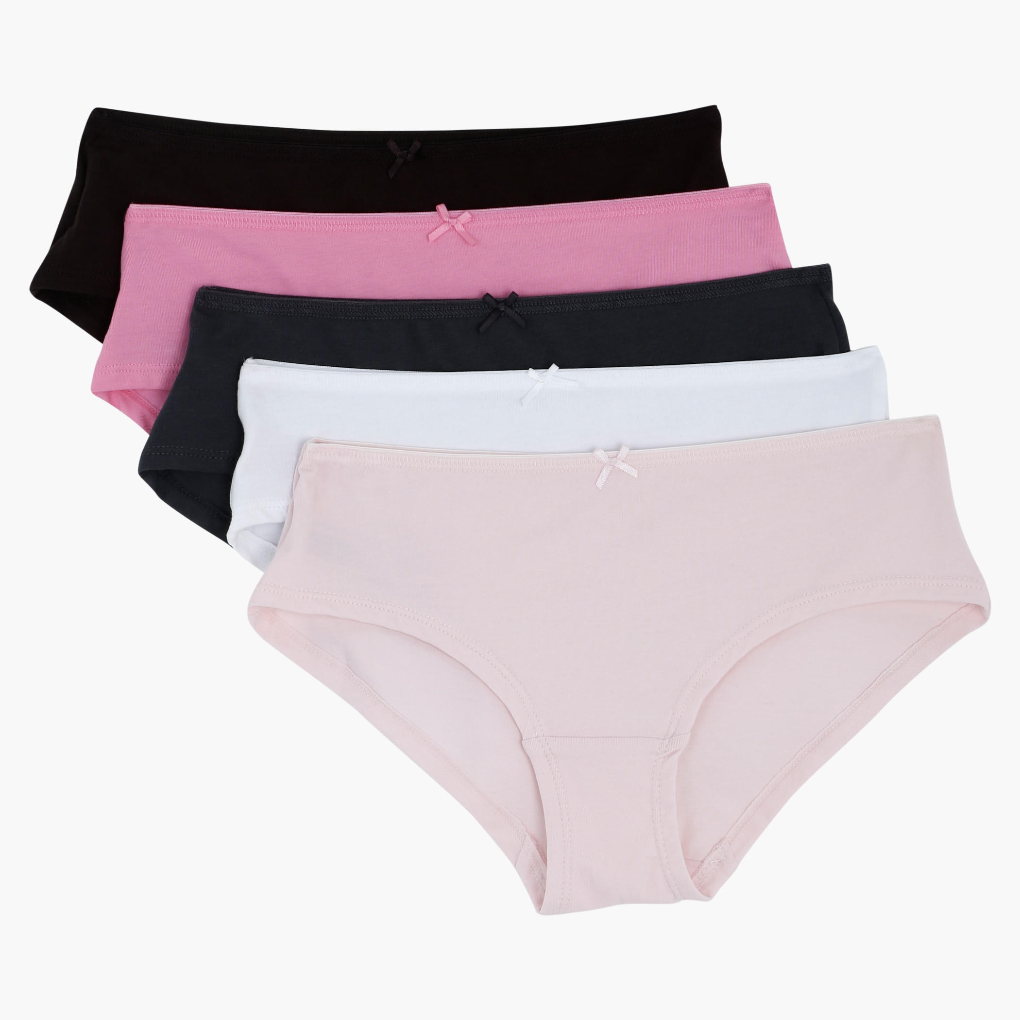 Briefs with Elasticised Waistband - Set of 5-women-clothing-lingerie-panties-image-1