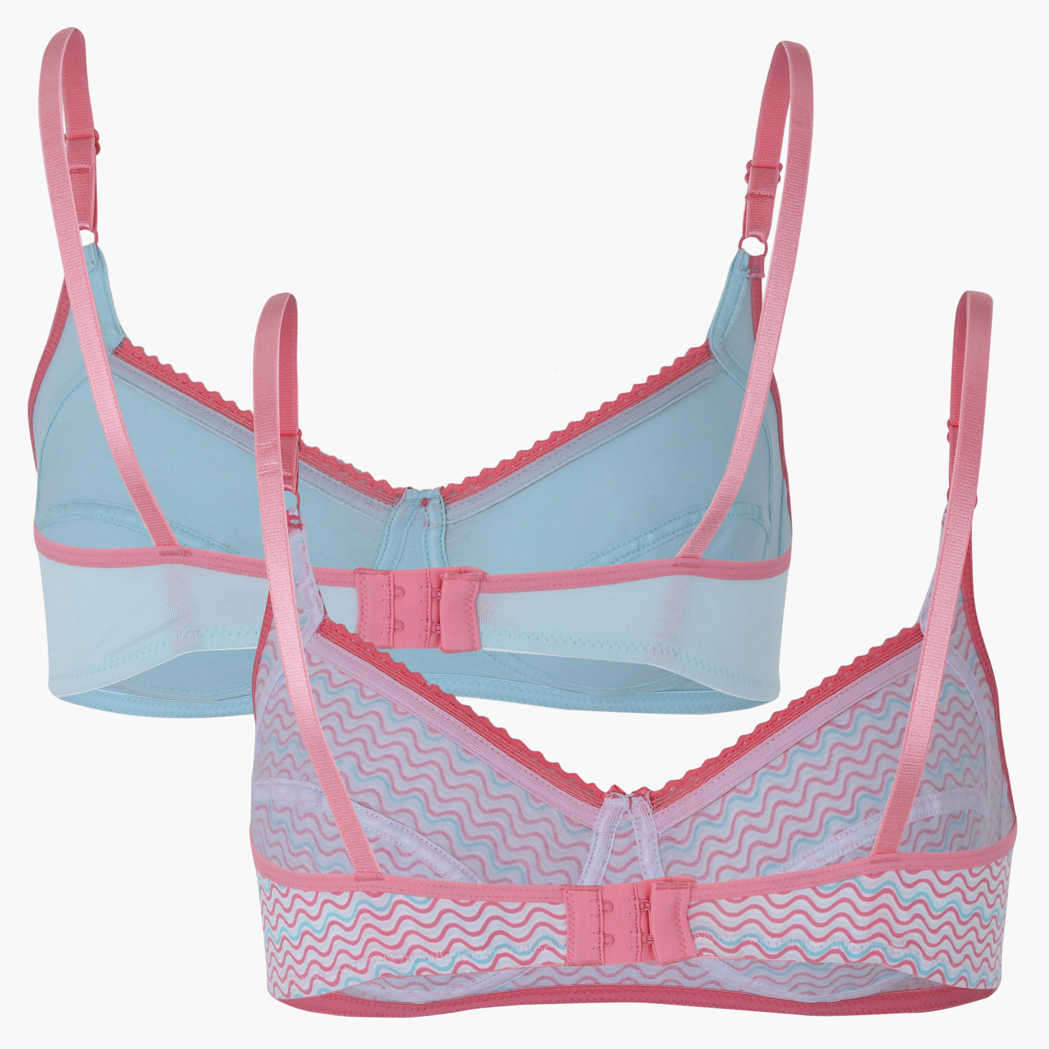 Bra with Lace Trim and Adjustable Straps - Set of 2-women-clothing-lingerie-bras-image-2