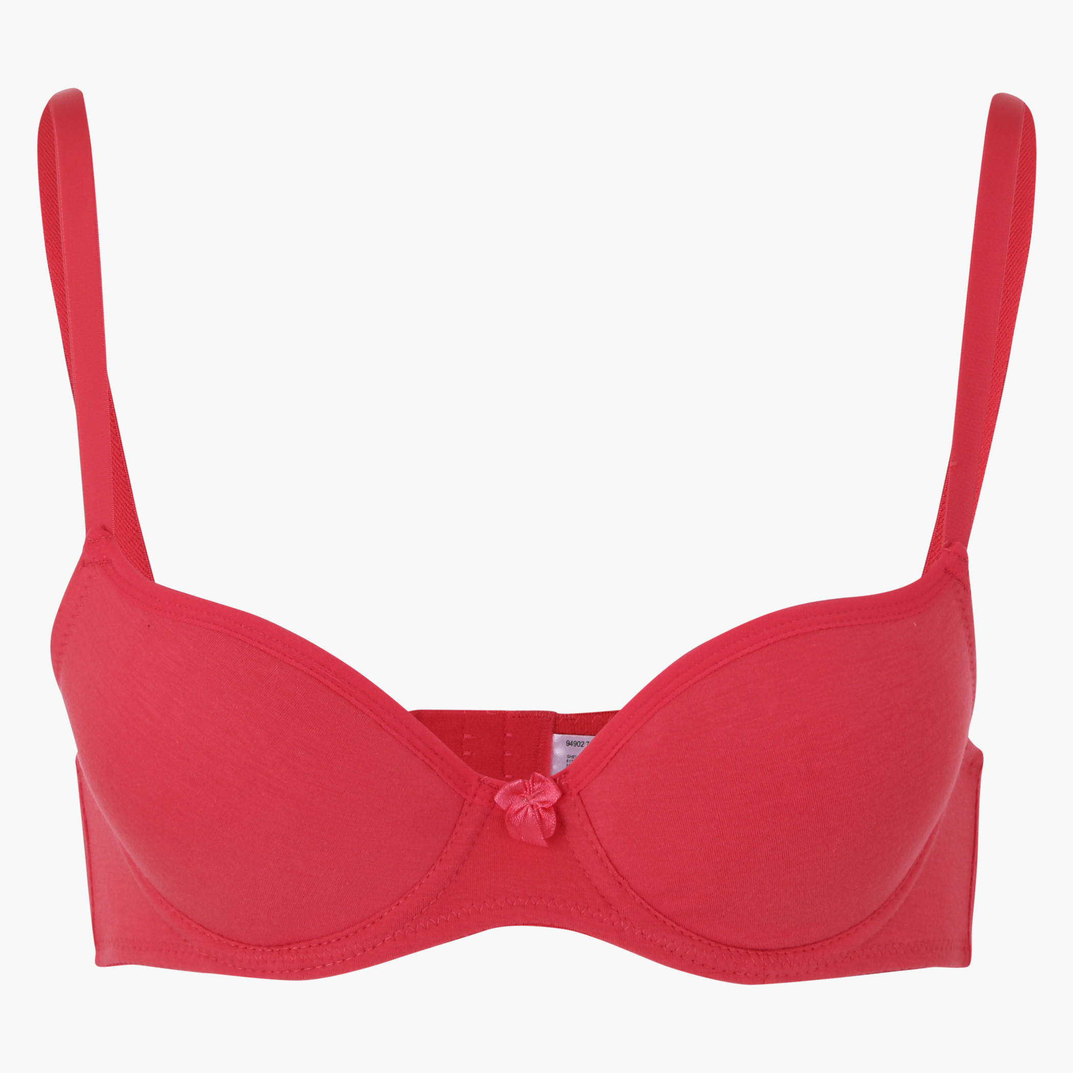 Padded Bra with Adjustable Straps and Bow Applique-women-clothing-lingerie-bras-image-5