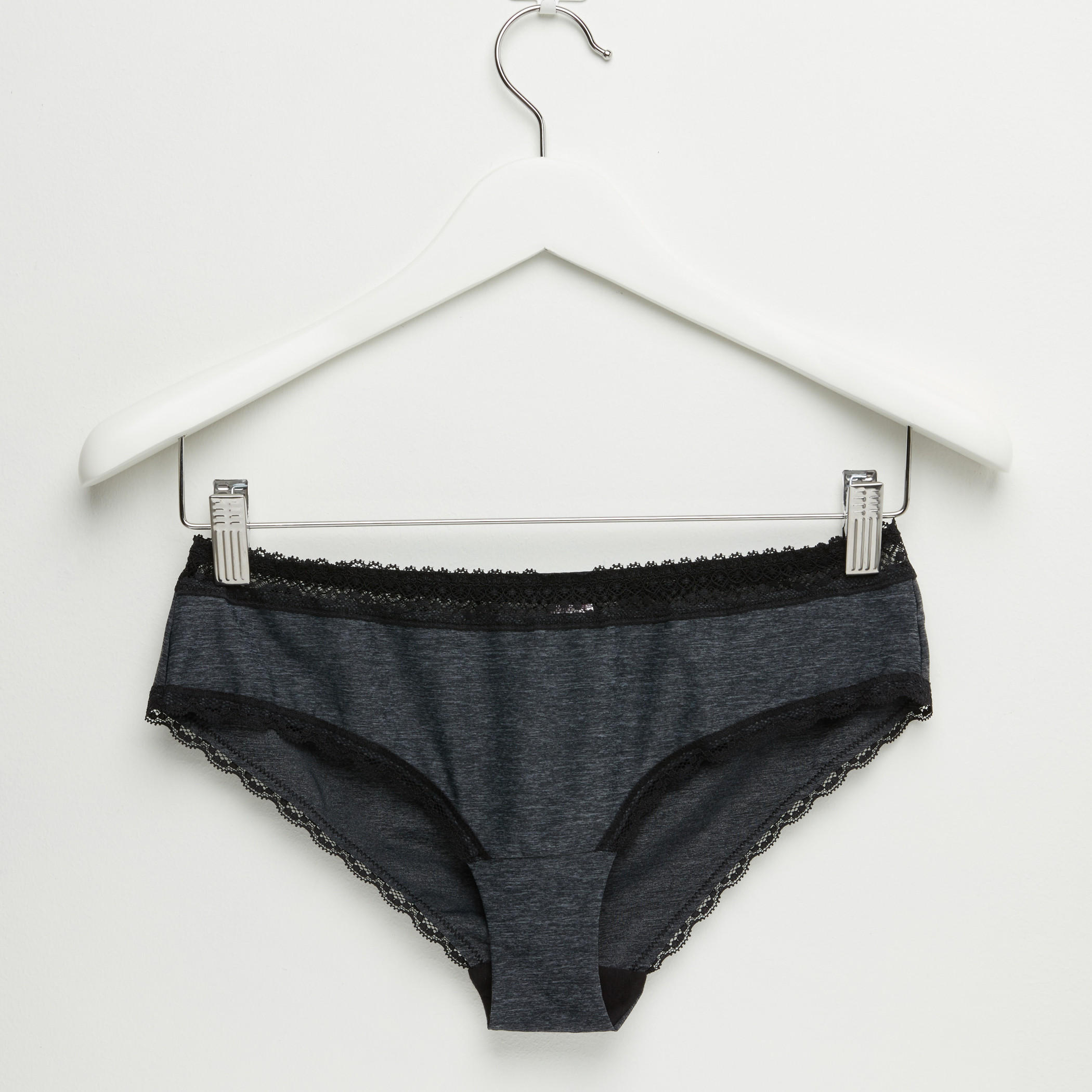 سروال بتفاصيل مطّاطية وتفاصيل دانتيل-women-clothing-lingerie-panties-image-1