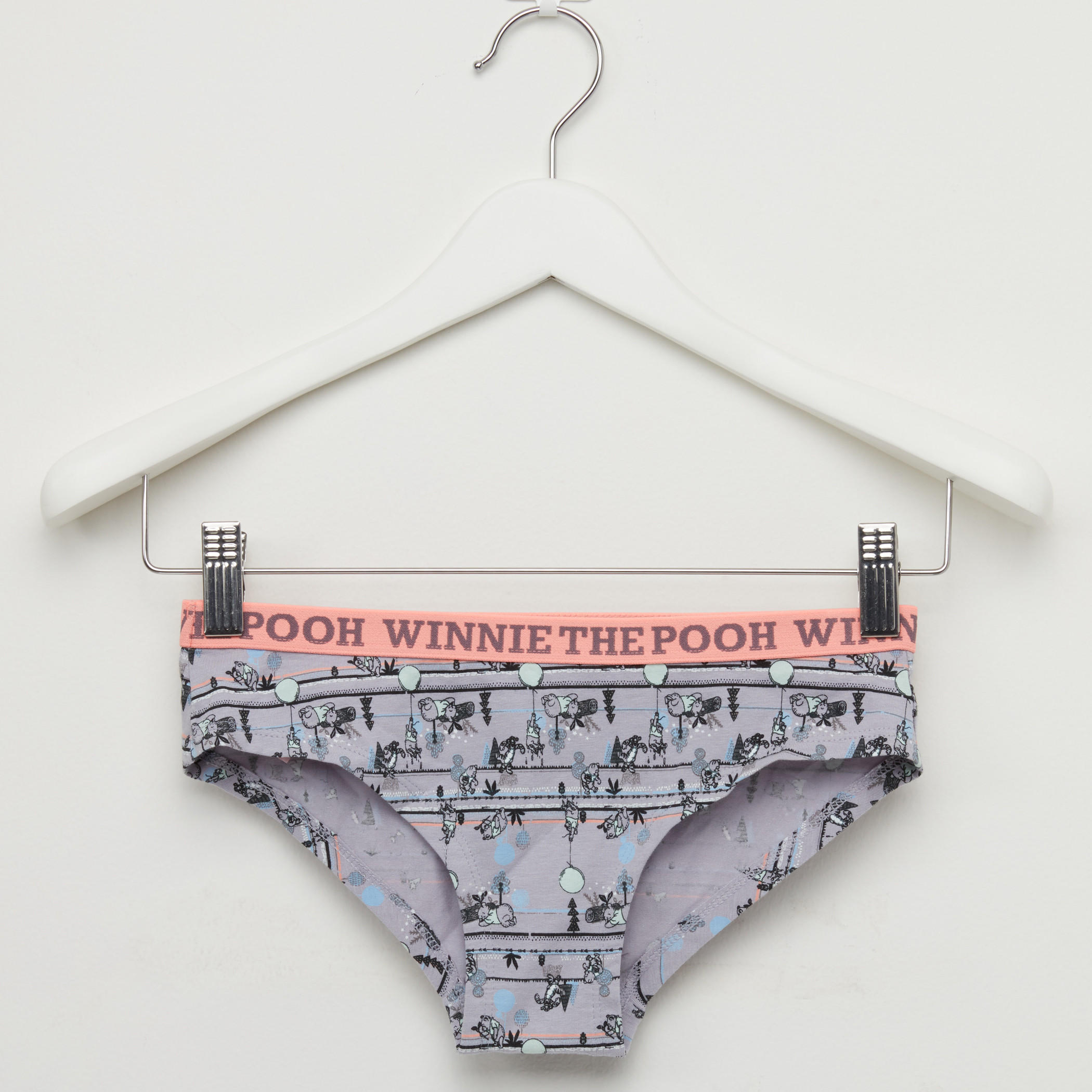 سراويل داخلية بخصر مطاطي وطبعات ويني ذا بو-women-clothing-lingerie-panties-image-1