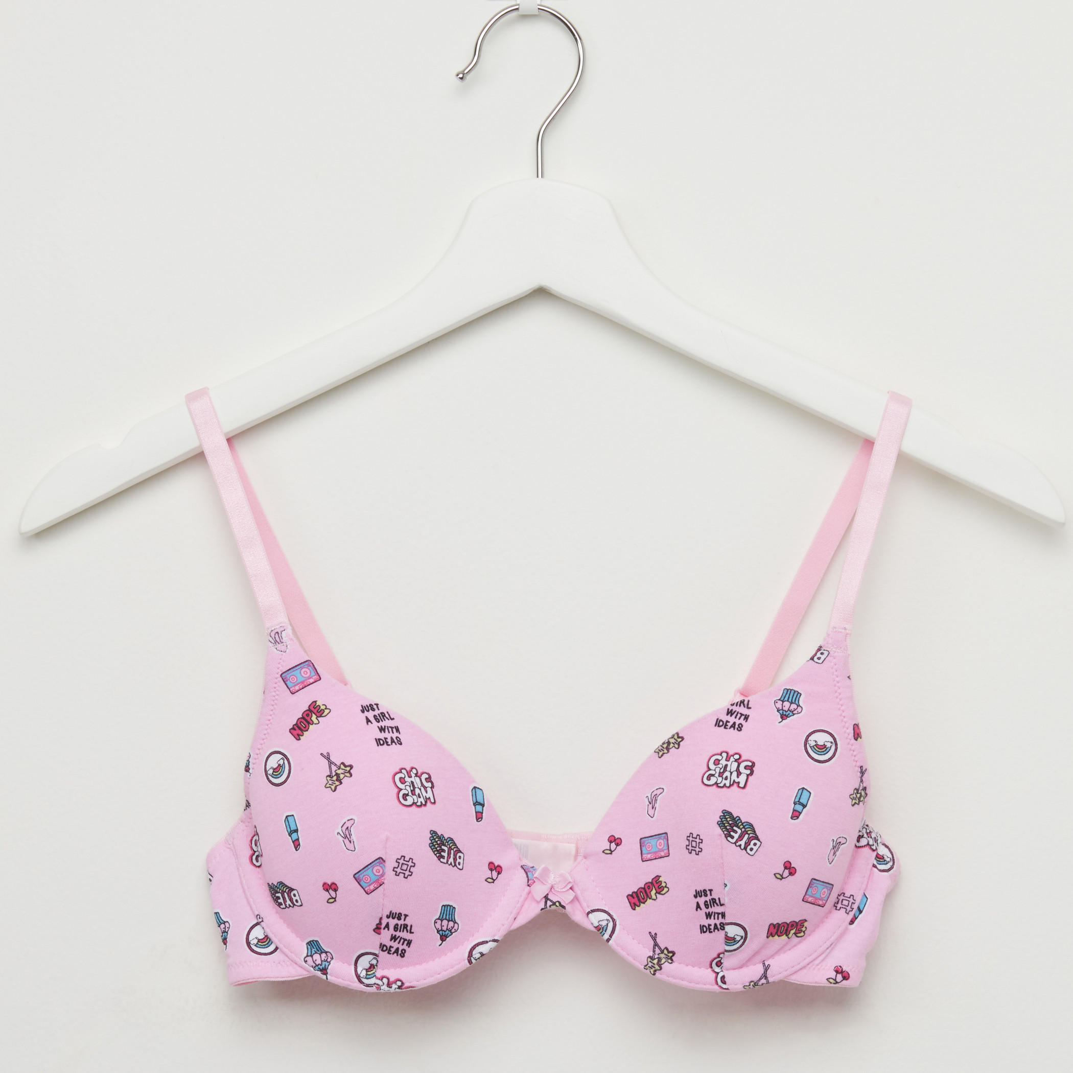 Padded Printed Bra with Bikini Briefs-women-clothing-lingerie-lingeriesets-image-2