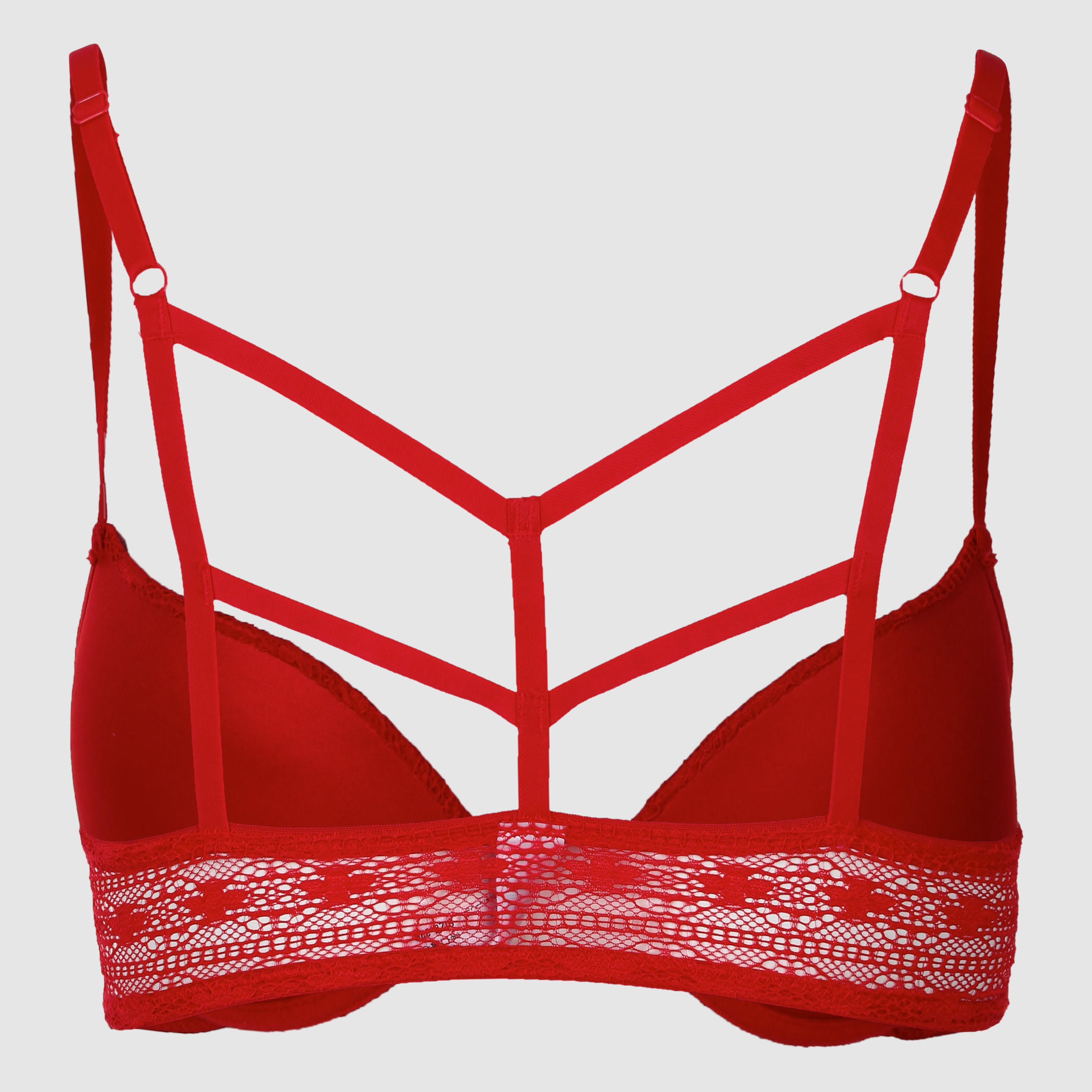 صدريّة مبطنة بحمّالات قابلة للتعديل ومشبك للإغلاق-women-clothing-lingerie-bras-image-1