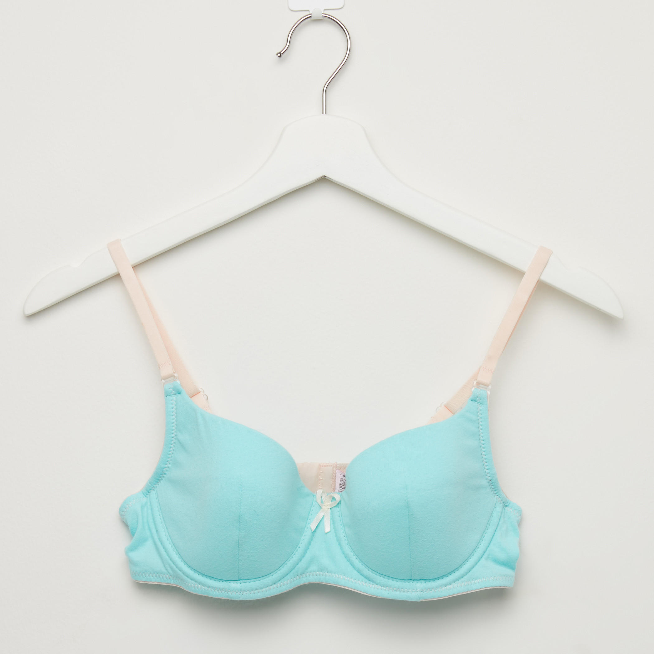 صدريّة تيشيرت مبطّنة بمشبك إغلاق ناعم - طقم من قطعتين متنوعتين-women-clothing-lingerie-bras-image-4