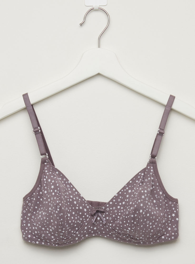 صدريّة غير مبطّنة بمشبك إغلاق ناعم - طقم من قطعتين متنوعتين-women-clothing-lingerie-bras-image-2