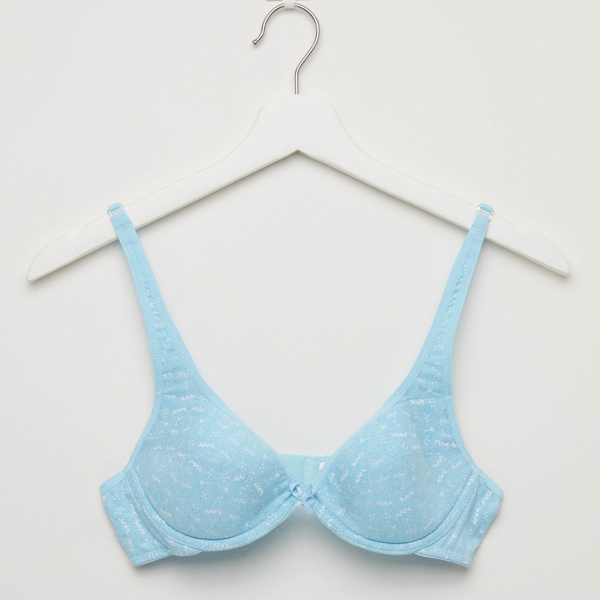 صدريّة تيشيرت مبطّنة بحمّالات قابلة للتعديل - طقم من قطعتين متنوعتين-women-clothing-lingerie-bras-image-4
