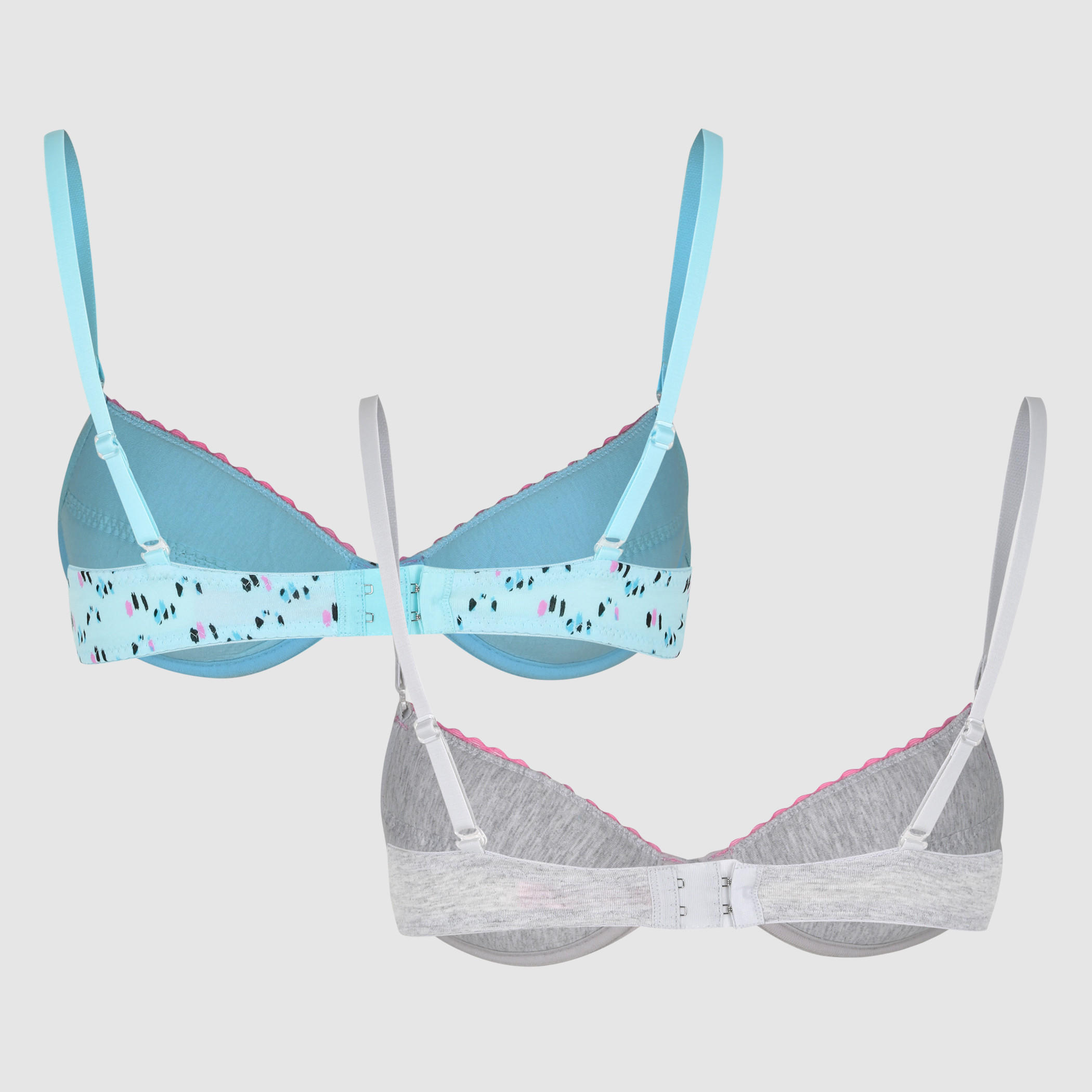 صدريّة مبطّنة بحمّالات رفيعة وتفاصيل دانتيل - طقم من قطعتين-women-clothing-lingerie-bras-image-2