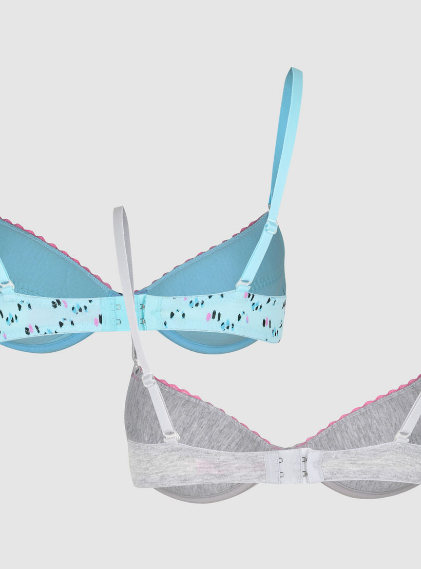 صدريّة مبطّنة بحمّالات رفيعة وتفاصيل دانتيل - طقم من قطعتين-women-clothing-lingerie-bras-image-2