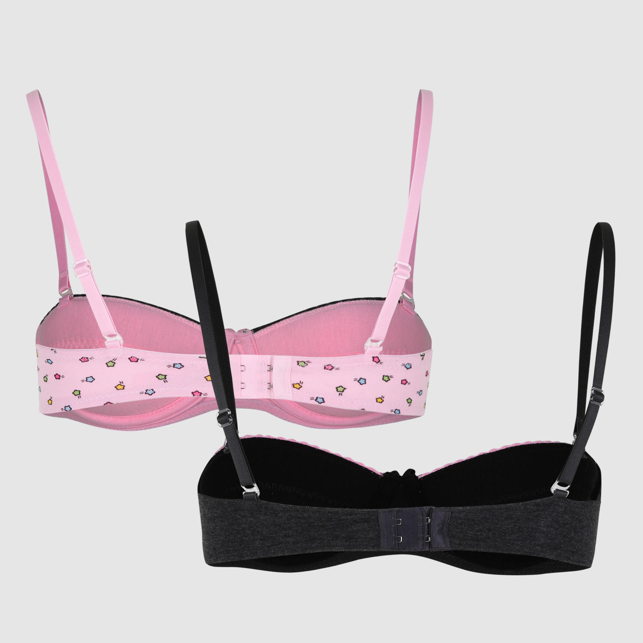صدريّة مبطّنة بحمّالات رفيعة وتفاصيل دانتيل - طقم من قطعتين-women-clothing-lingerie-bras-image-2