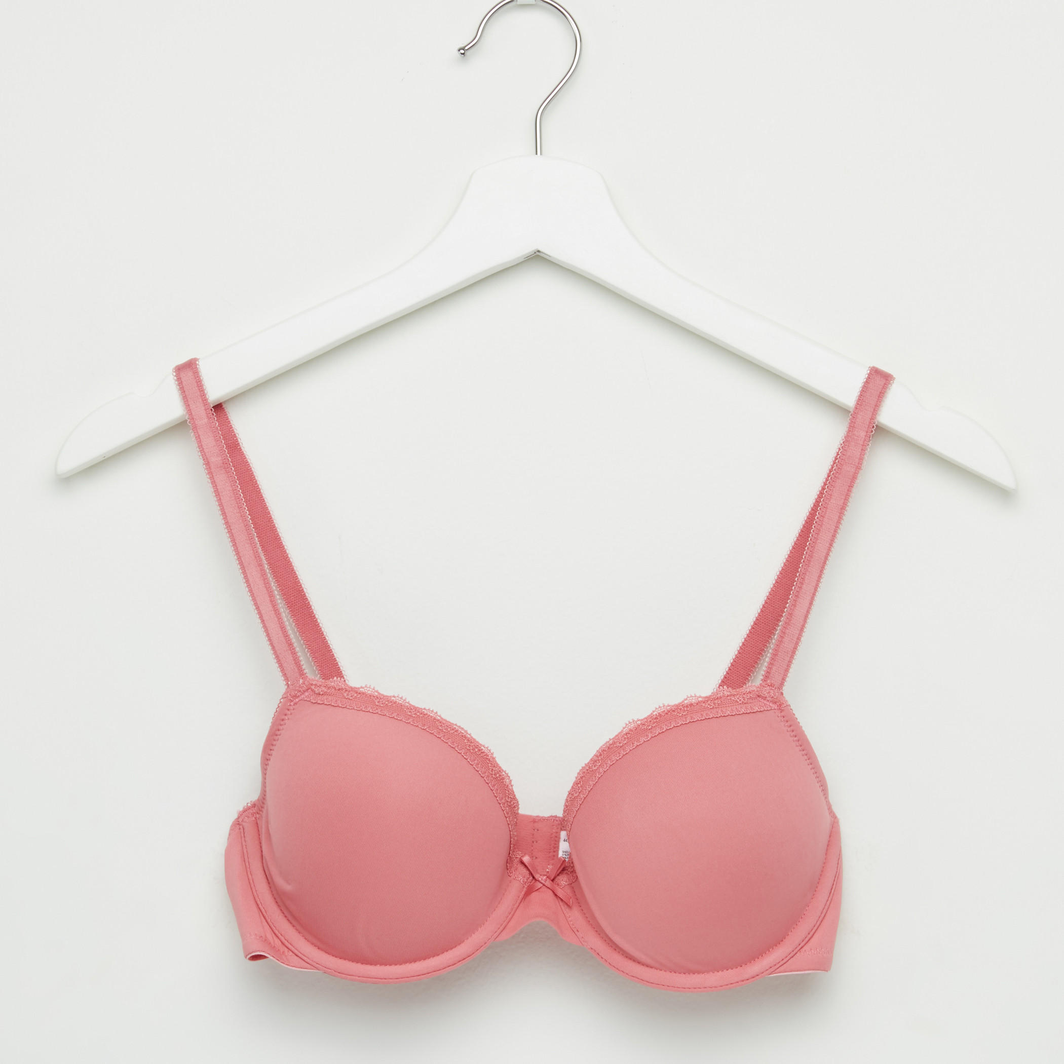 صدريّة مبطّنة بتفاصيل دانتيل ومشبك إغلاق ناعم - طقم من قطعتين-women-clothing-lingerie-bras-image-2