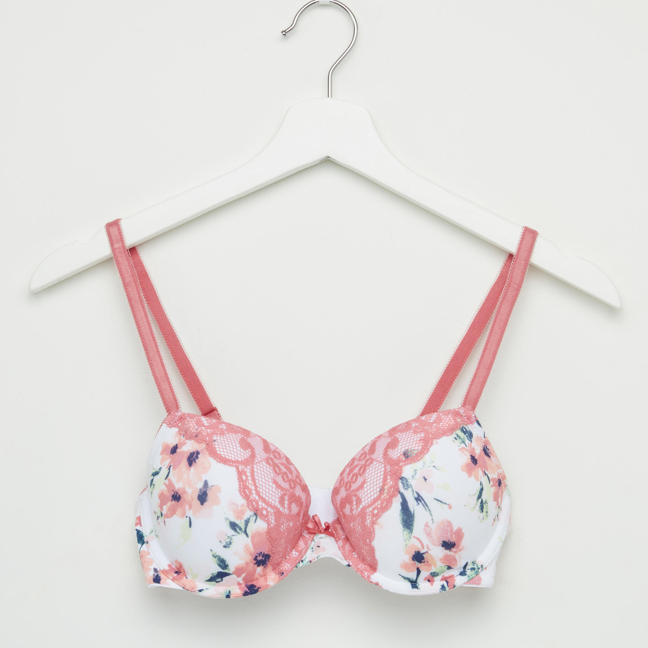 صدريّة مبطّنة بتفاصيل دانتيل ومشبك إغلاق ناعم - طقم من قطعتين-women-clothing-lingerie-bras-image-4